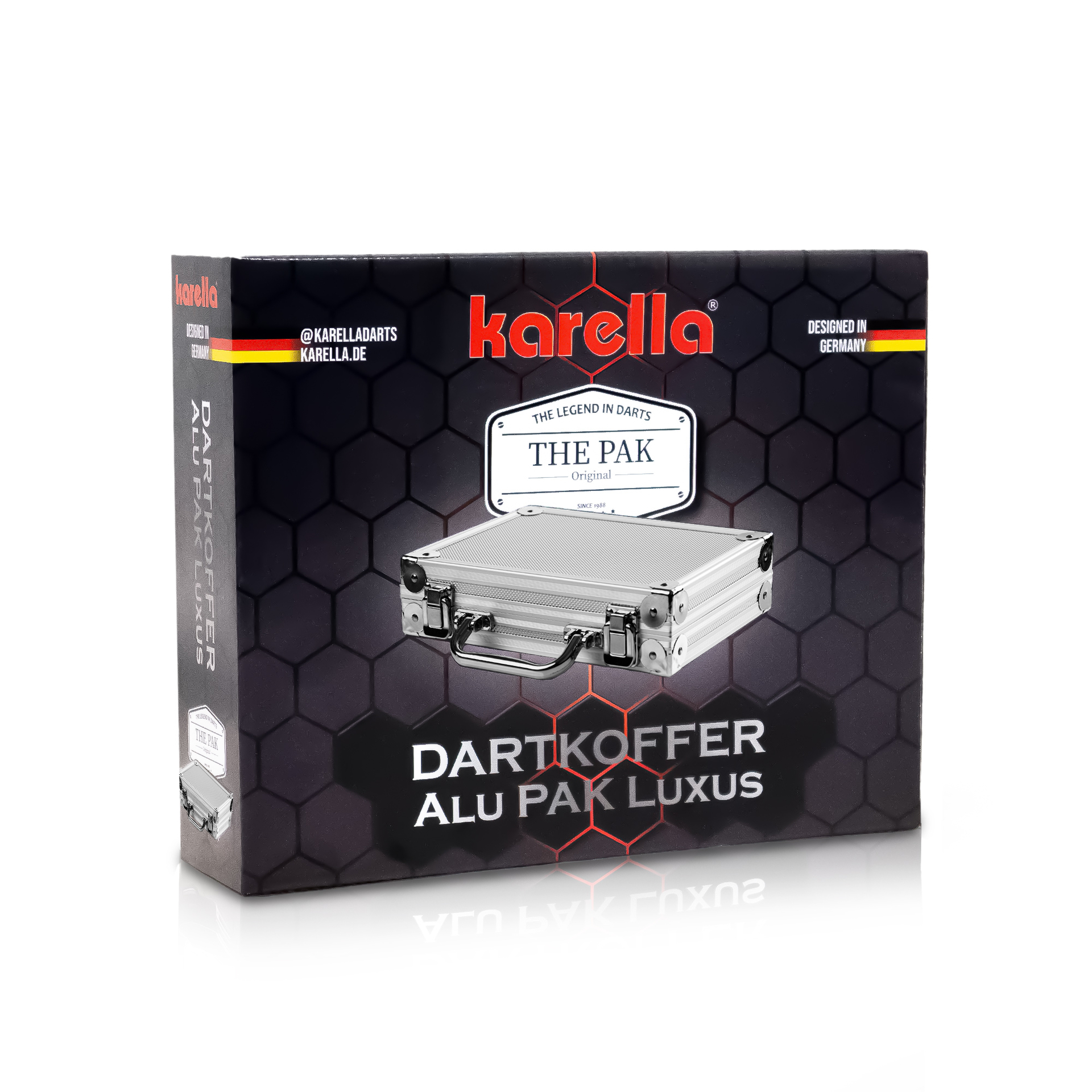 Dartkoffer LUXUS, Farbe silber/aluminium