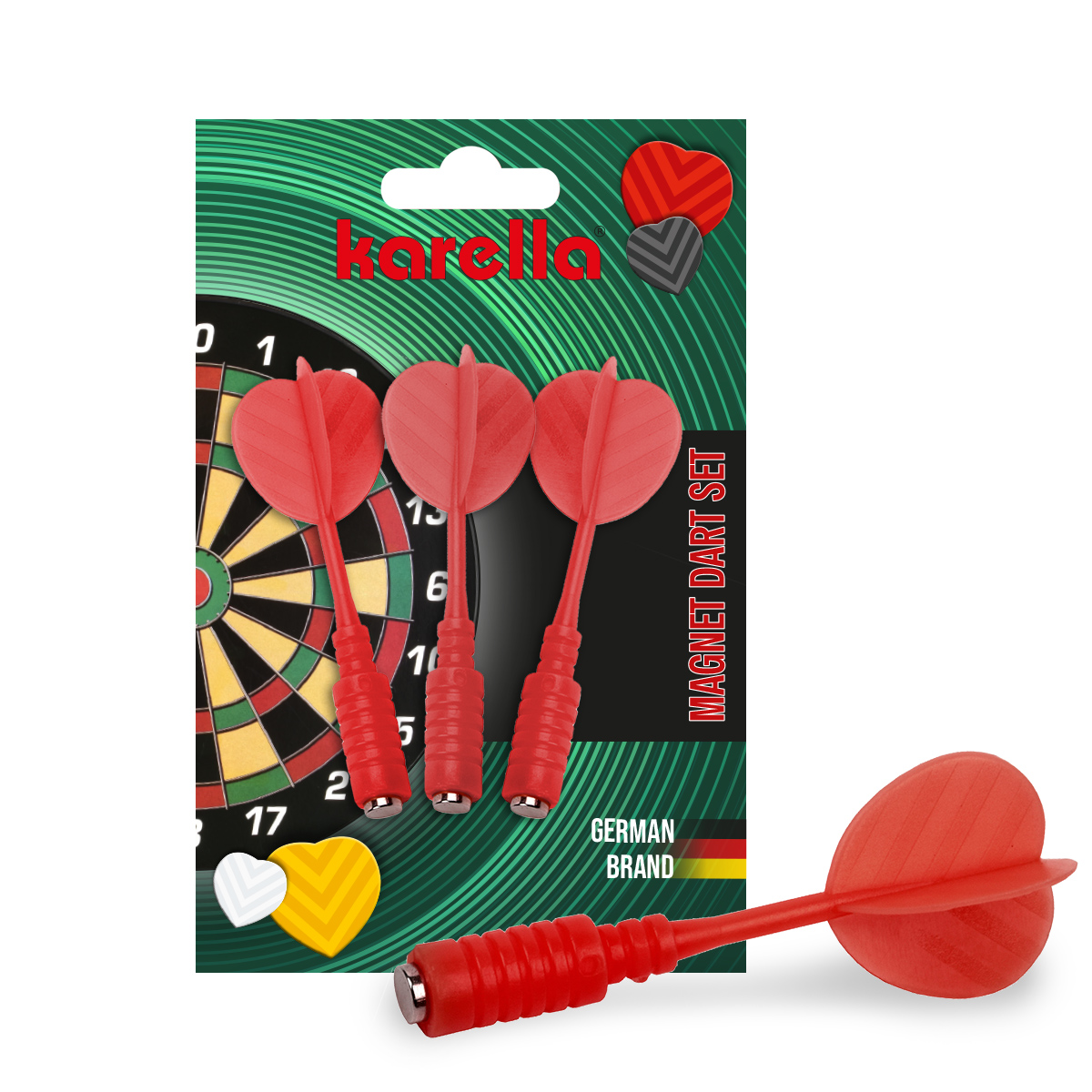 Magnet-Dart-Ersatzpfeile rot