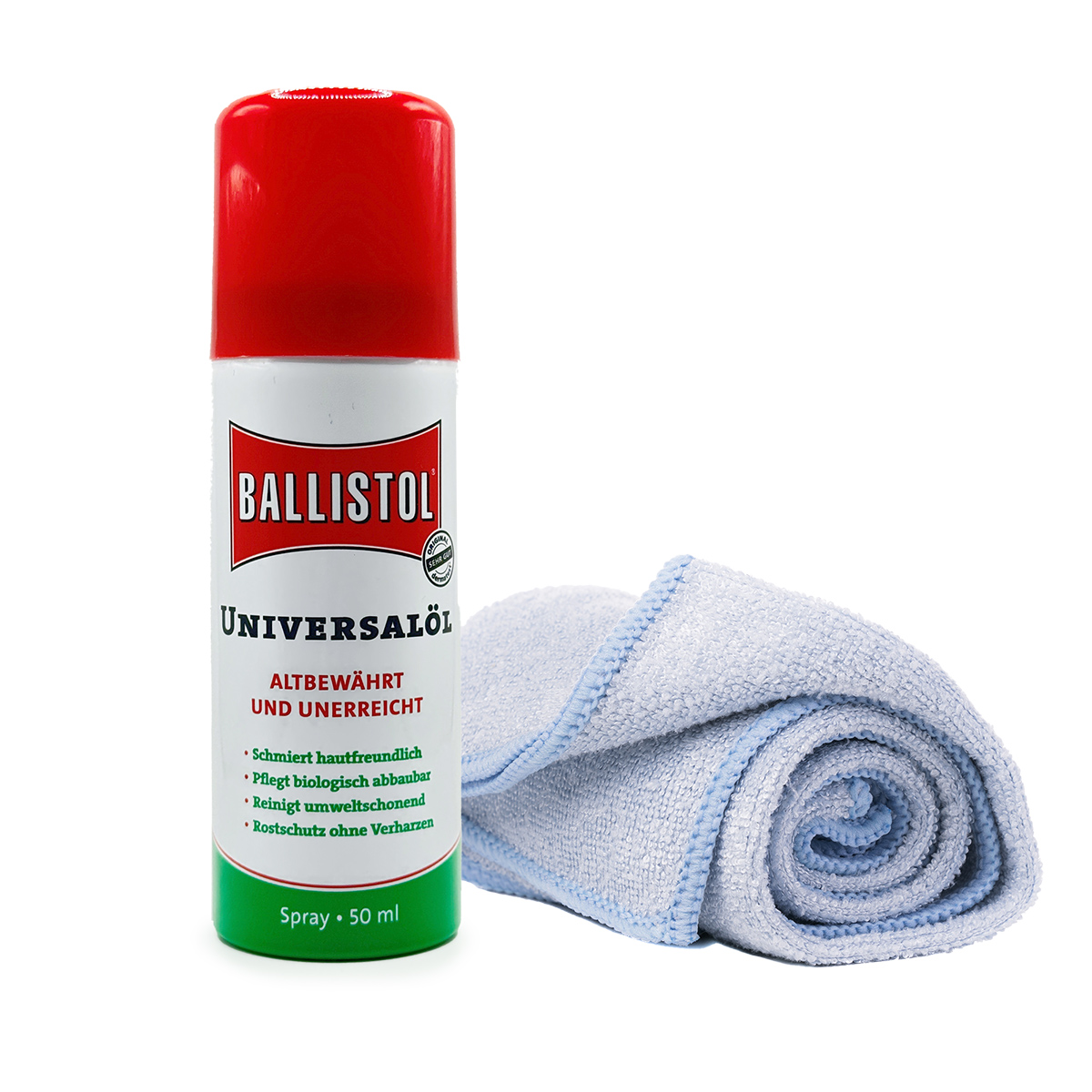 Ballistol glide spray for foosball rods incl. microfibre cloth