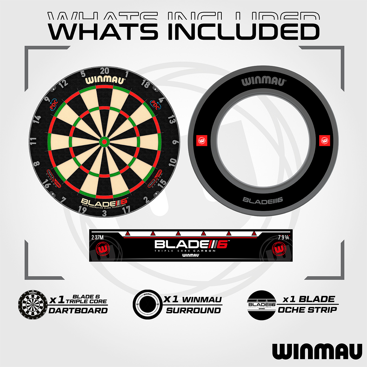 Winmau - Dartboard Set Blade 6 Triple Core