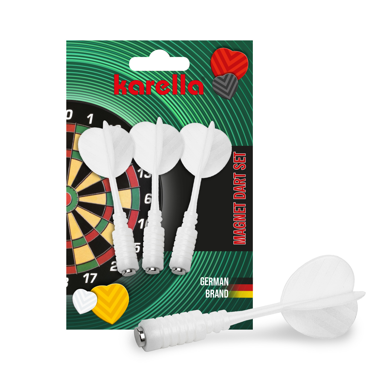 Magnet-Dart-Ersatzpfeile weiß