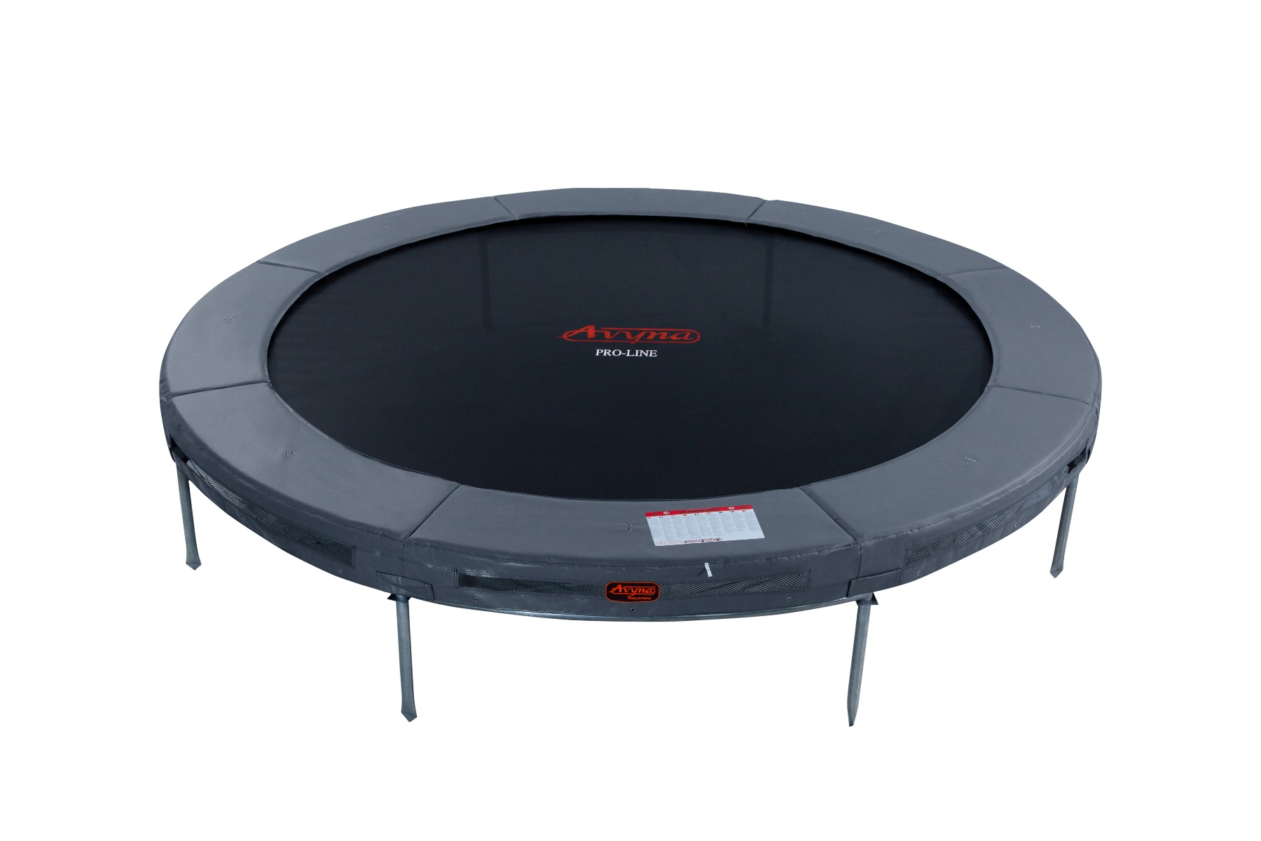 Avyna Pro-Line InGround Trampolin Set 12 ø365 cm - Grau