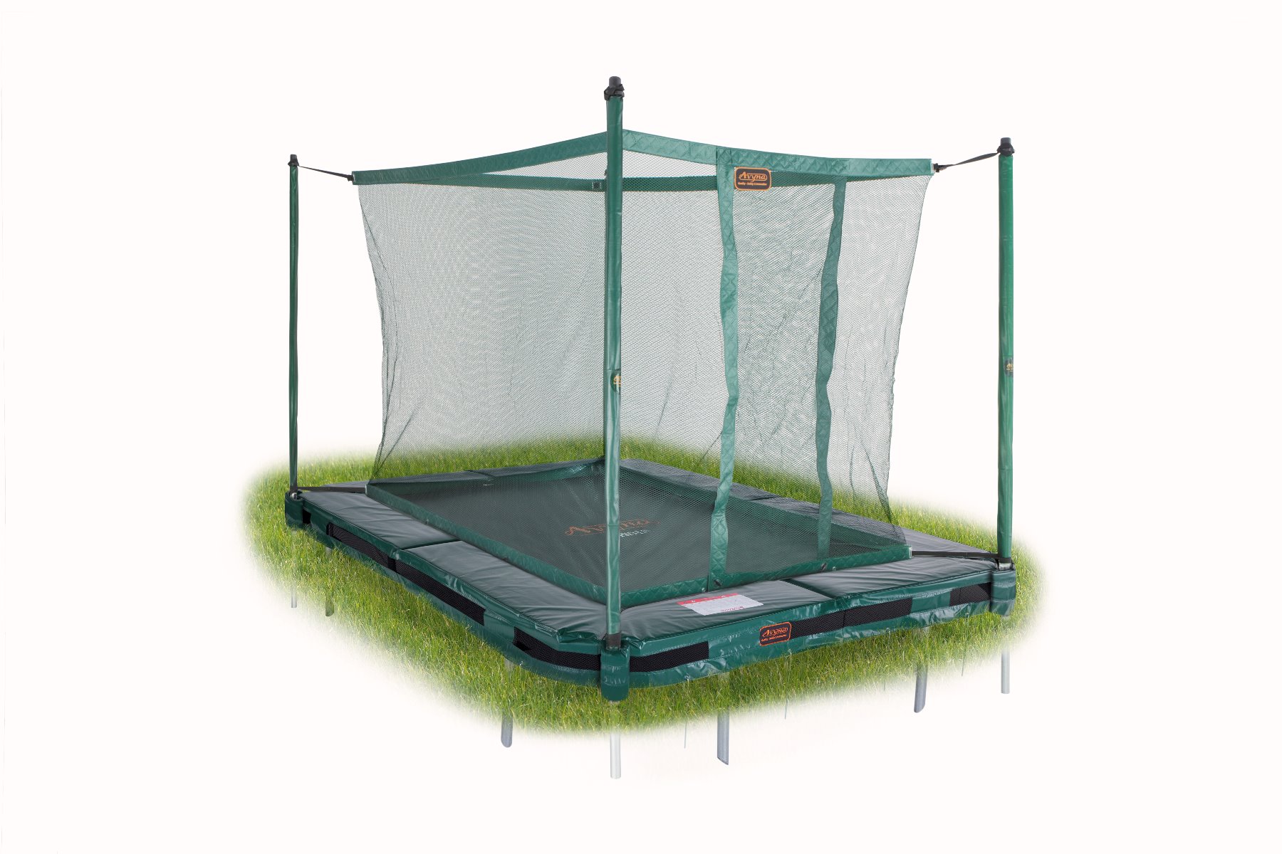 Avyna Pro-Line 215x155 InGround trampoline with net - Green