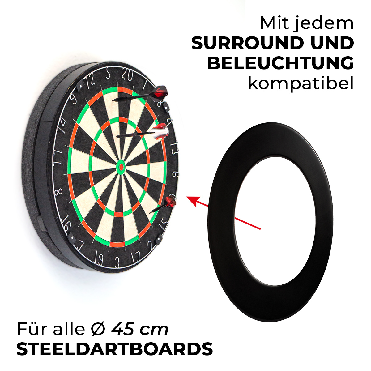 Karella - Schallschutz Compact Ø45 cm Silencer für Steeldartboards 