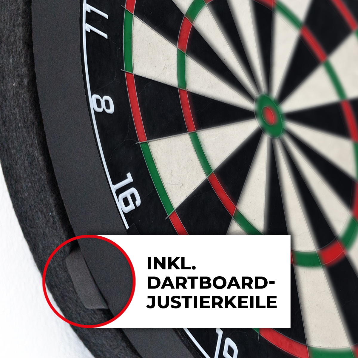 Karella - Dartboard BullOut Set inkl. 2 Satz Steeldarts