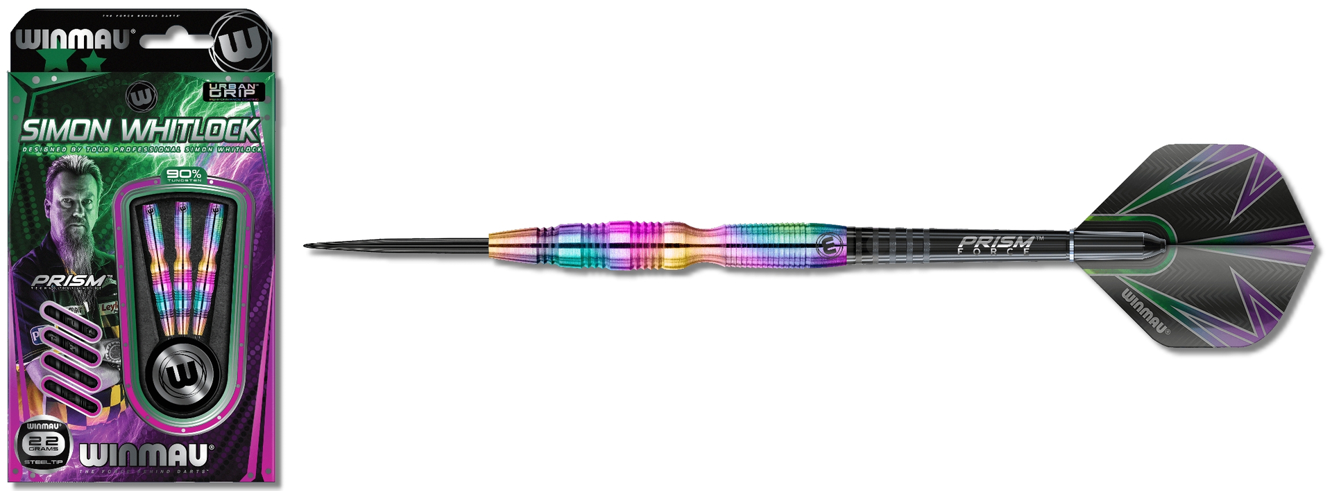 Winmau Whitlock Steeldart Urban Grip 1408 22 g or 24 g