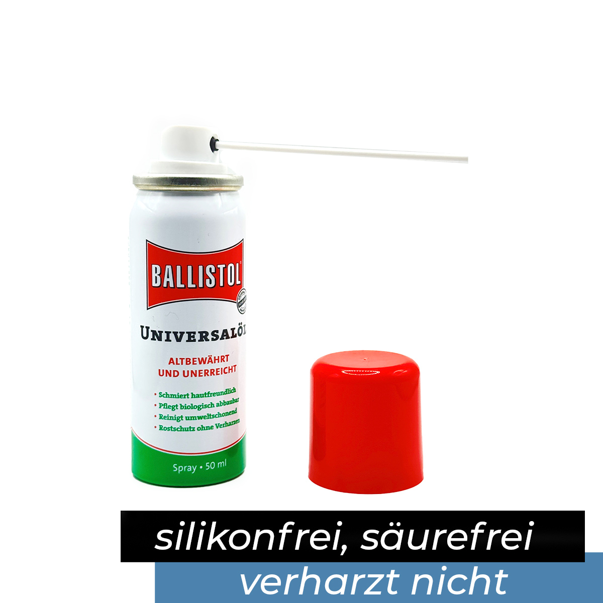 Ballistol glide spray for foosball rods incl. microfibre cloth