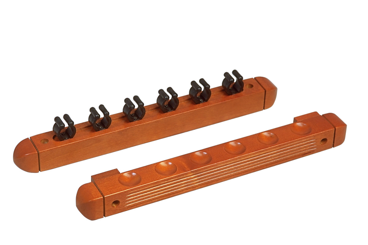 Wandhalter Antik braun für 6 Queues