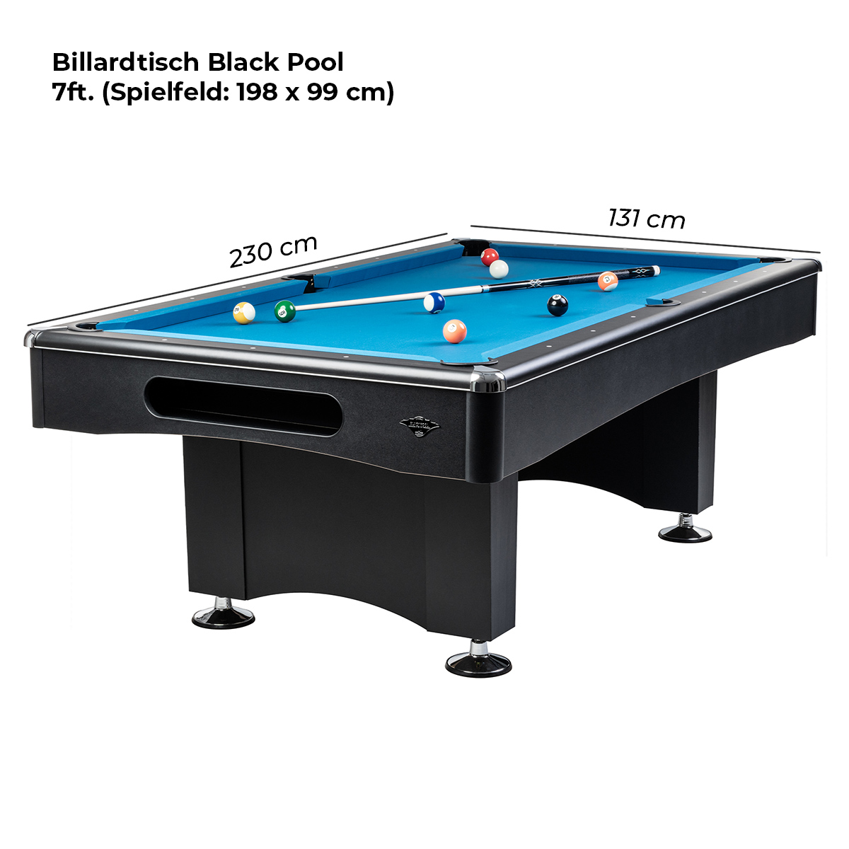 Black Pool Billard table