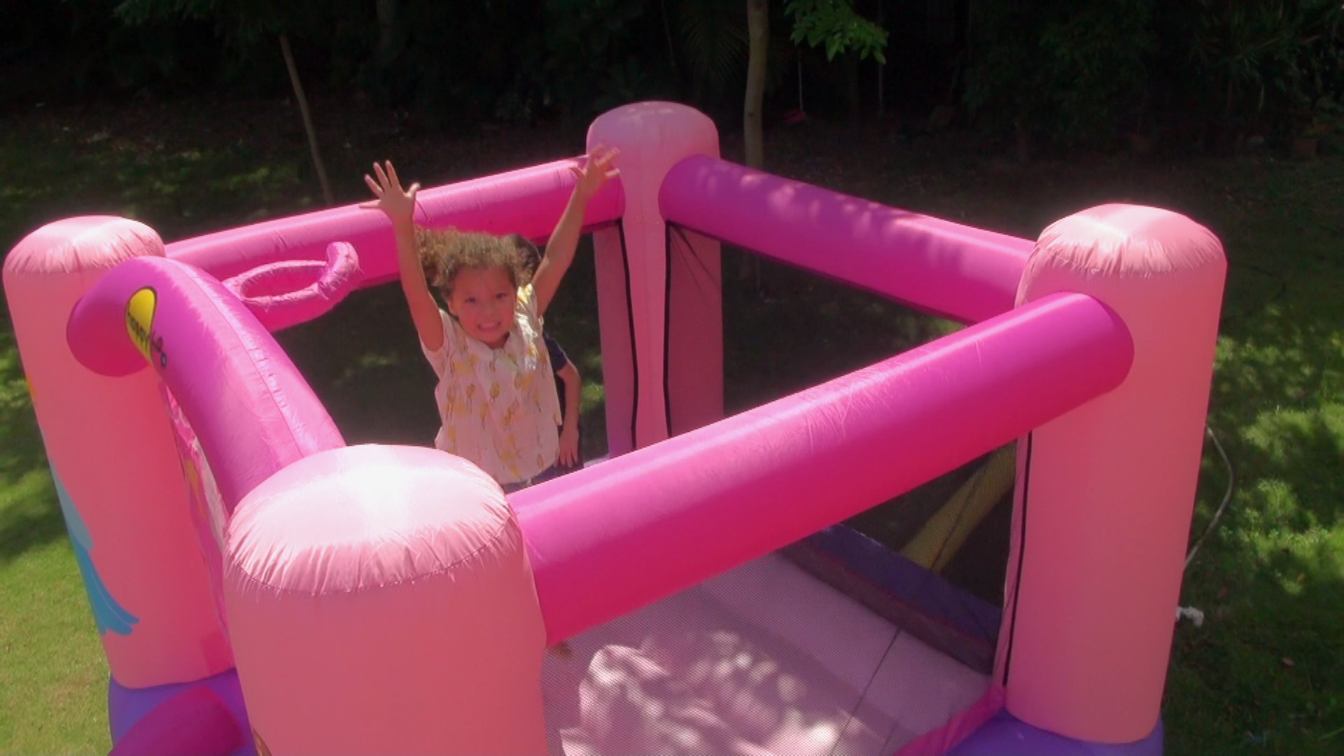 HappyHop Hüpfburg  Princess Slide and Hoop Bouncer