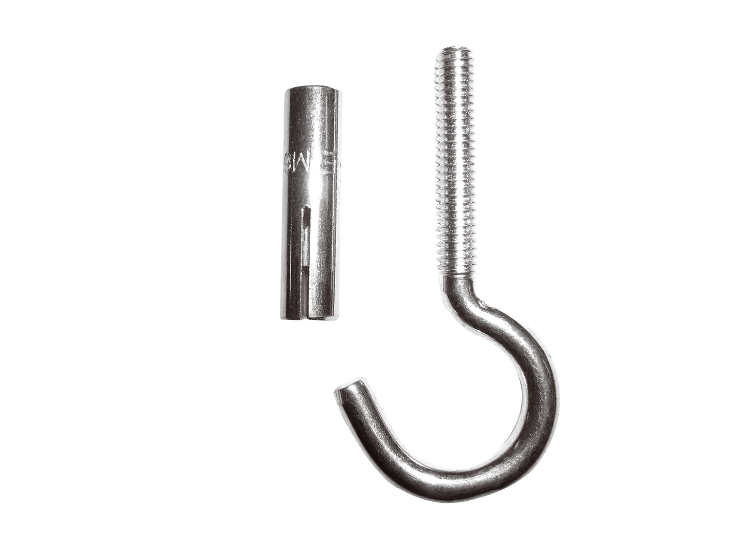 Ceiling hook with special metal anchor