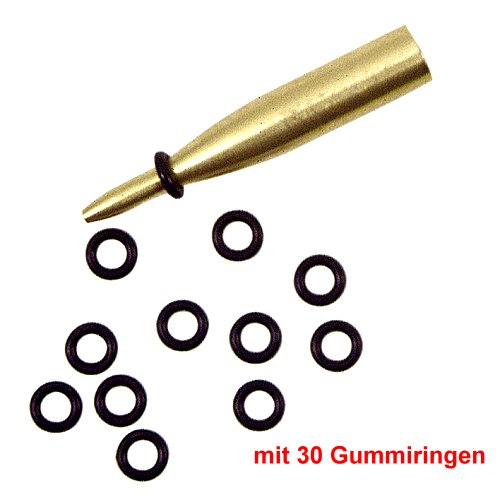 Shaft Lock System, mit 30 Gummiringen