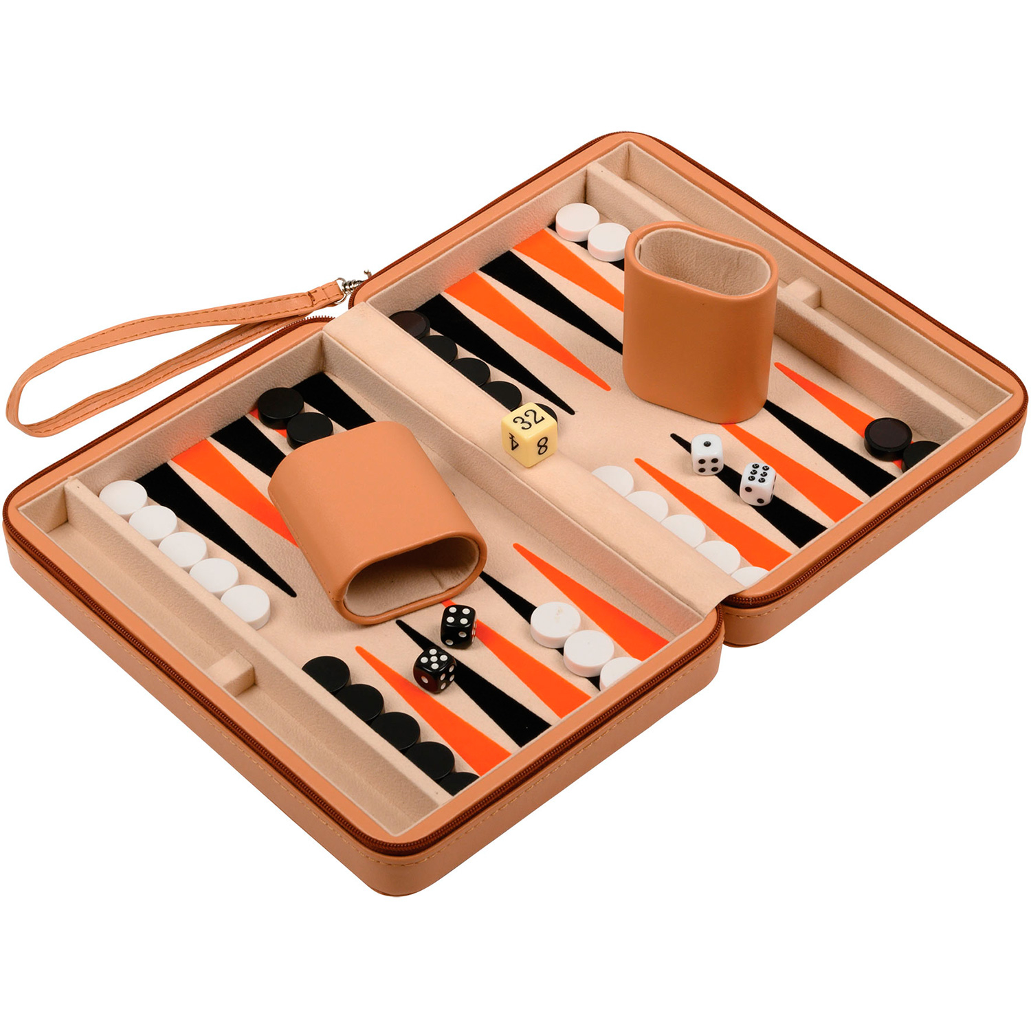 Philos Leros Backgammon Reisespiel