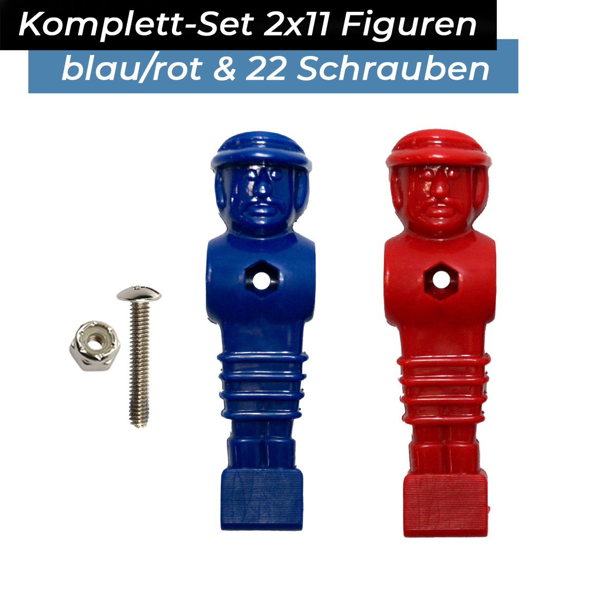 Bandito - Kickerfigur MasterCup Komplettset inkl Schrauben/Muttern (2x11St.) 