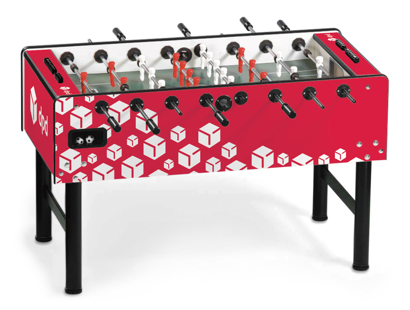 Vector 3 Tischkicker mit DPD Branding