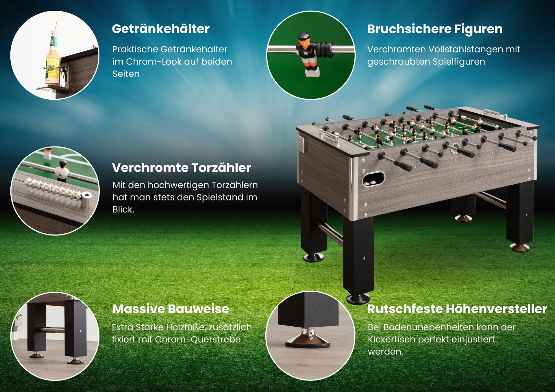 Tischkicker Profi-Soccer Deluxe