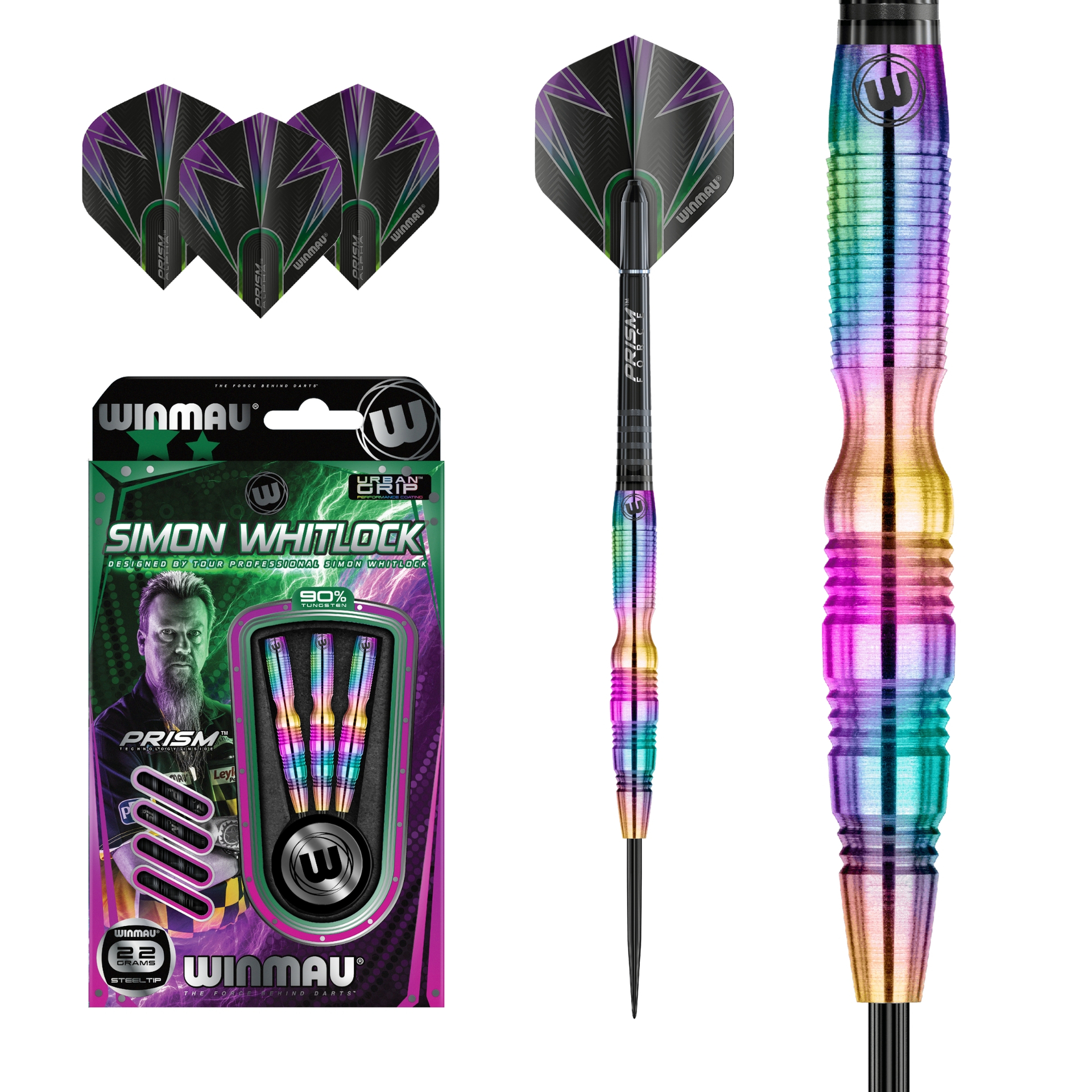 Winmau Whitlock Steeldart Urban Grip 1408 22 g or 24 g