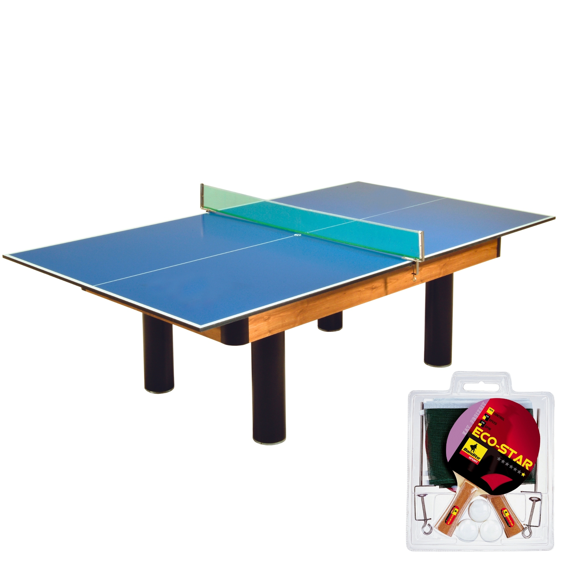 Tischtennisplatte als Auflage inkl. Netzgarnitur