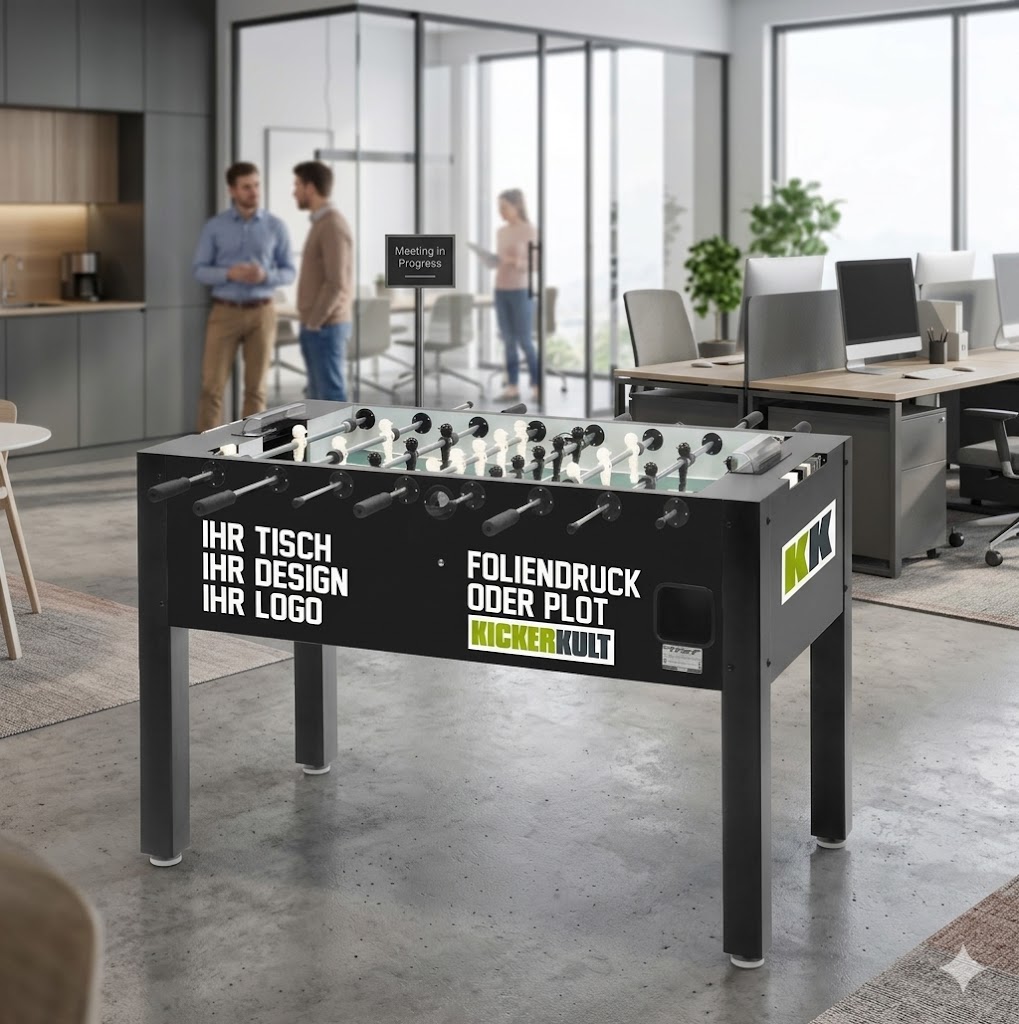 Leonhart foosball table with branding