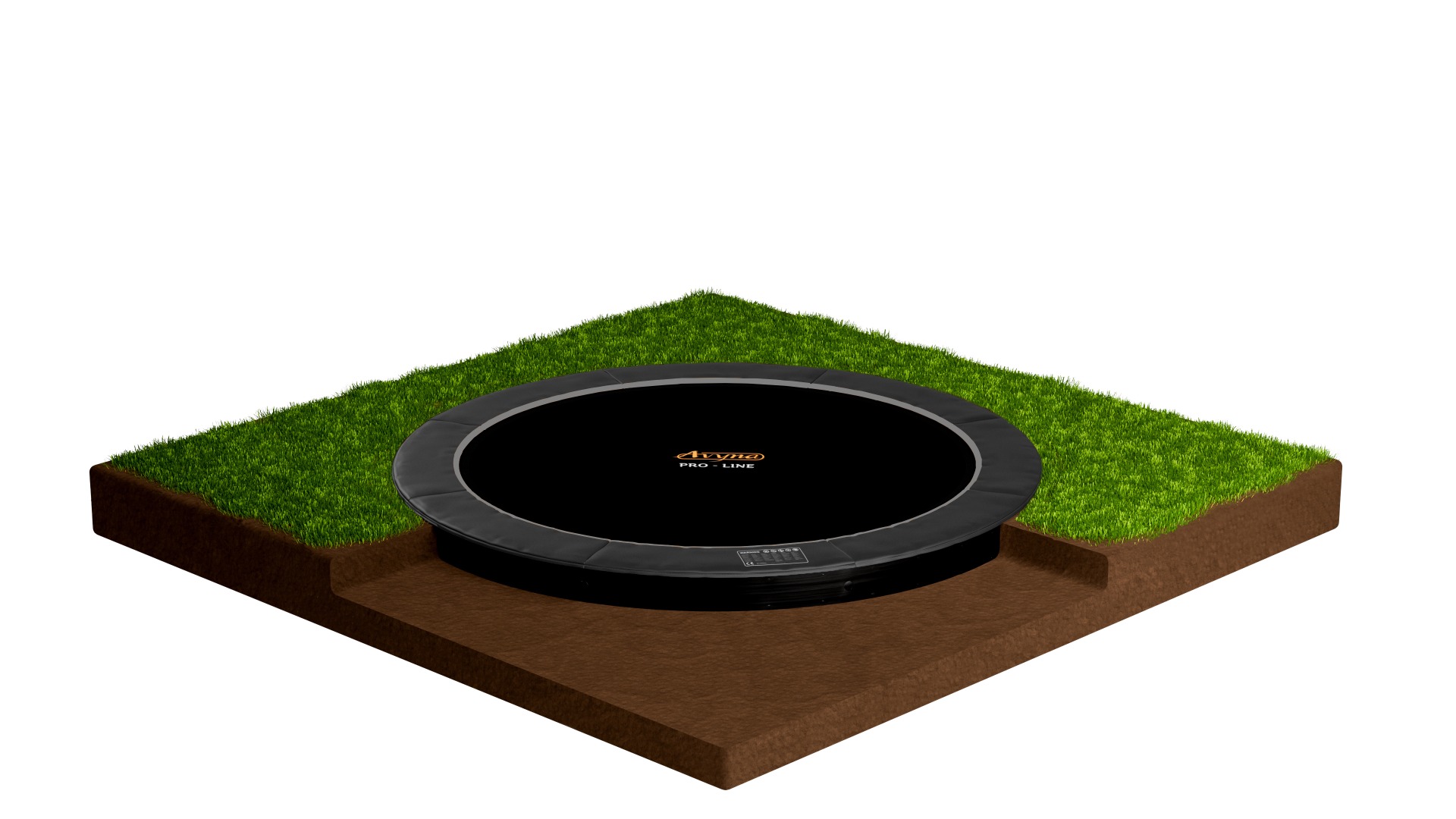Avyna Pro-Line FlatLevel Trampolin Set 12 ø365 cm - Schwarz