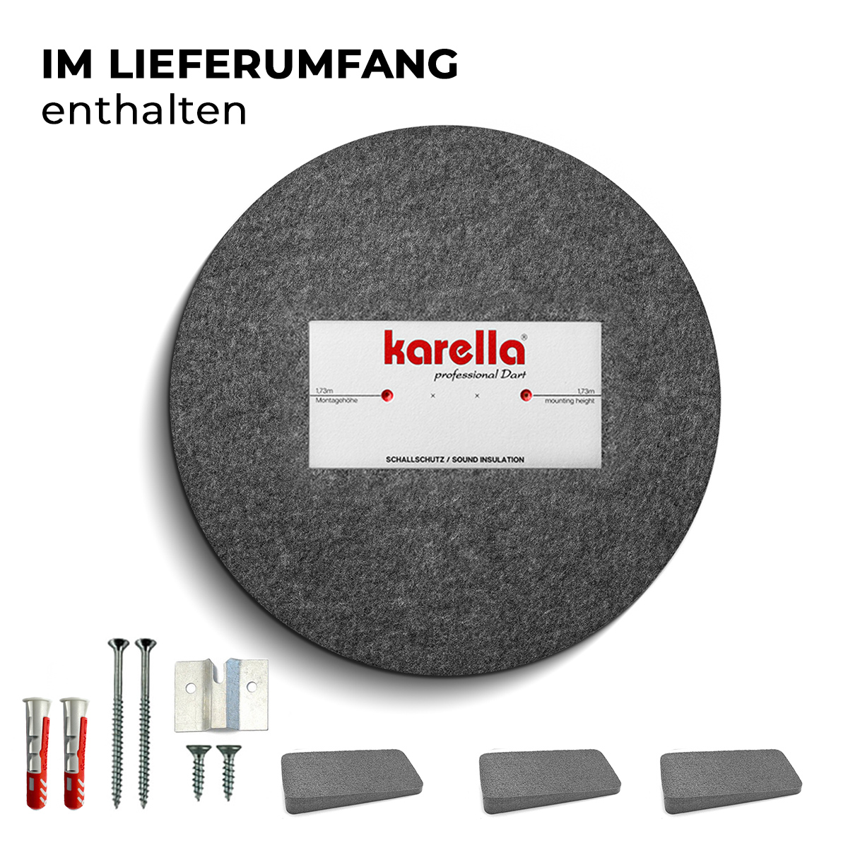 Karella - Schallschutz Compact Ø45 cm Silencer für Steeldartboards 