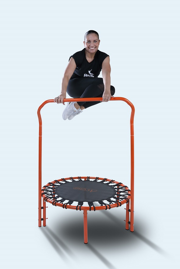 Avyna Pro-Line Fitness-Trampolin mit Griff - Orange
