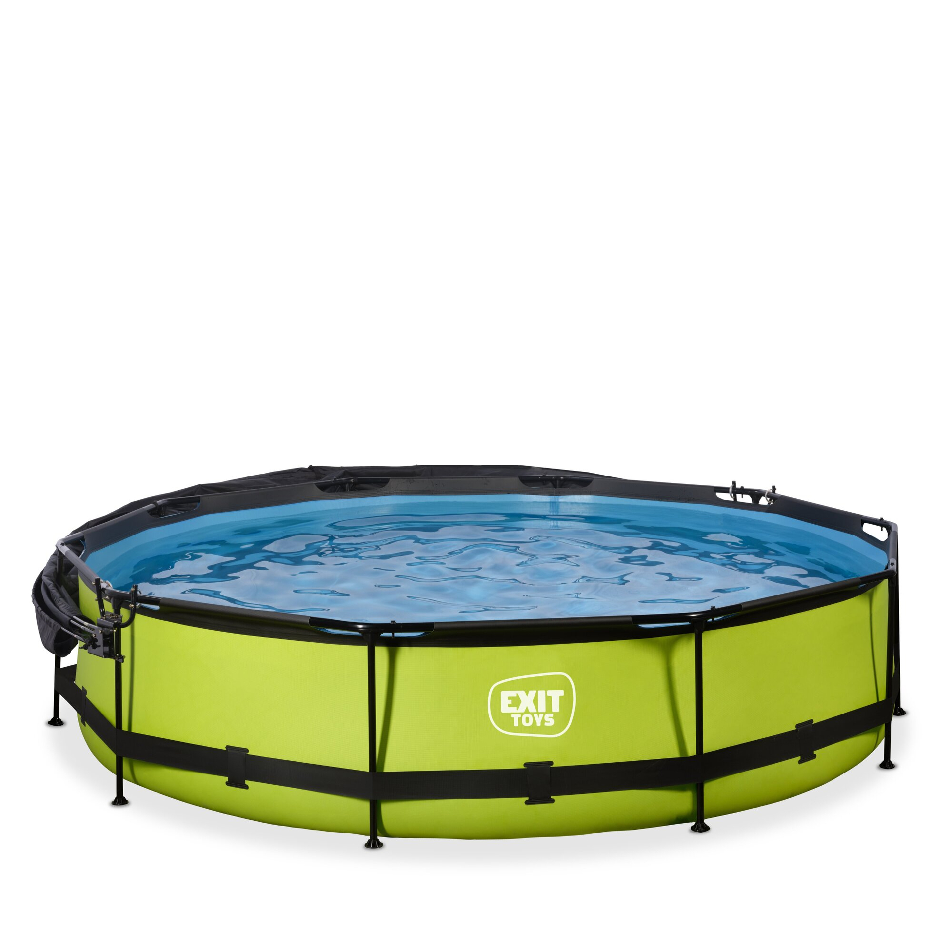 EXIT Lime Pool ø360x76cm mit Filterpump und Sonnensegel - grün
