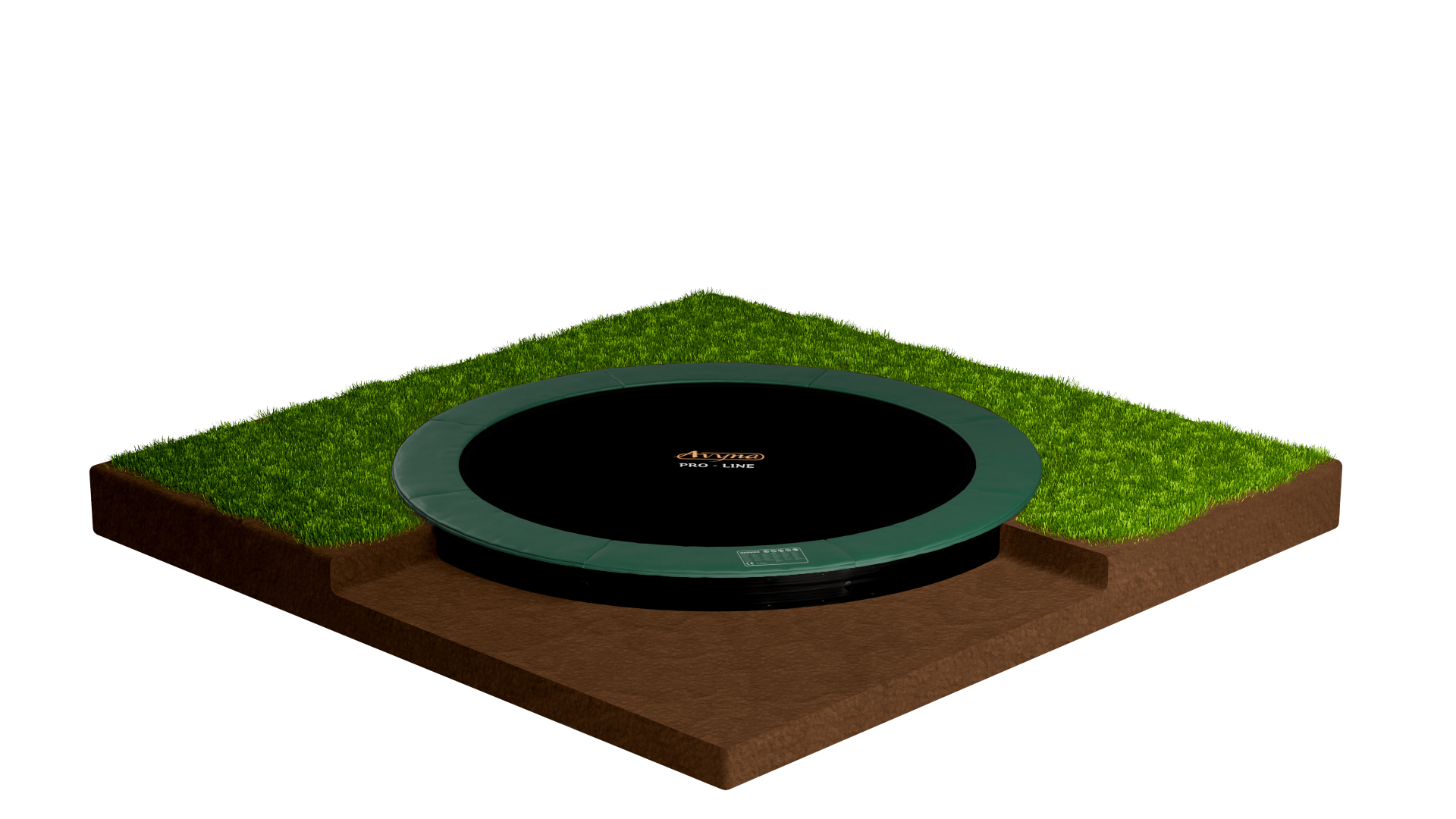 Avyna Pro-Line FlatLevel Trampolin Set 12 ø365 cm - Grün