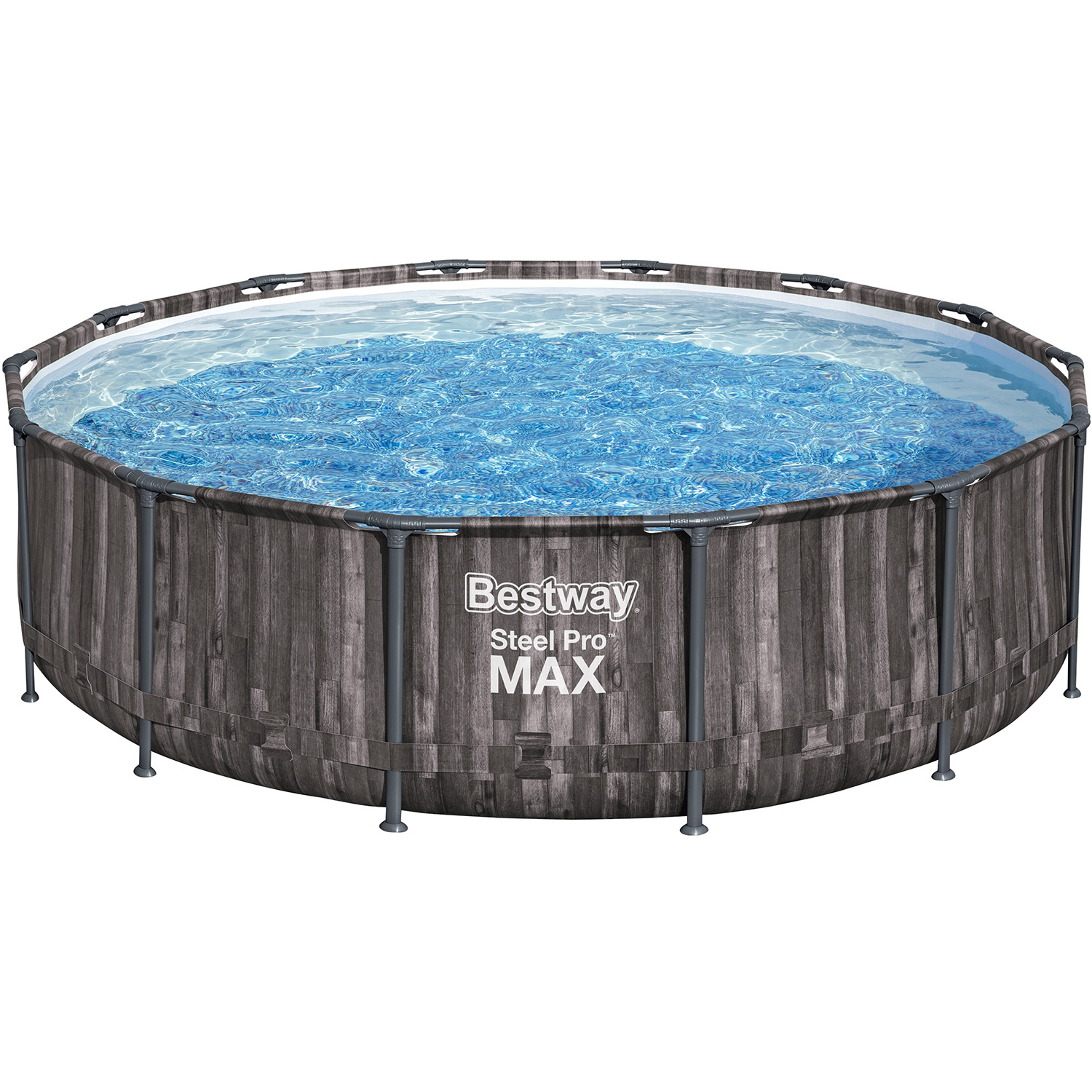 Bestway Poolset Steel Pro Max 427 Holzoptik