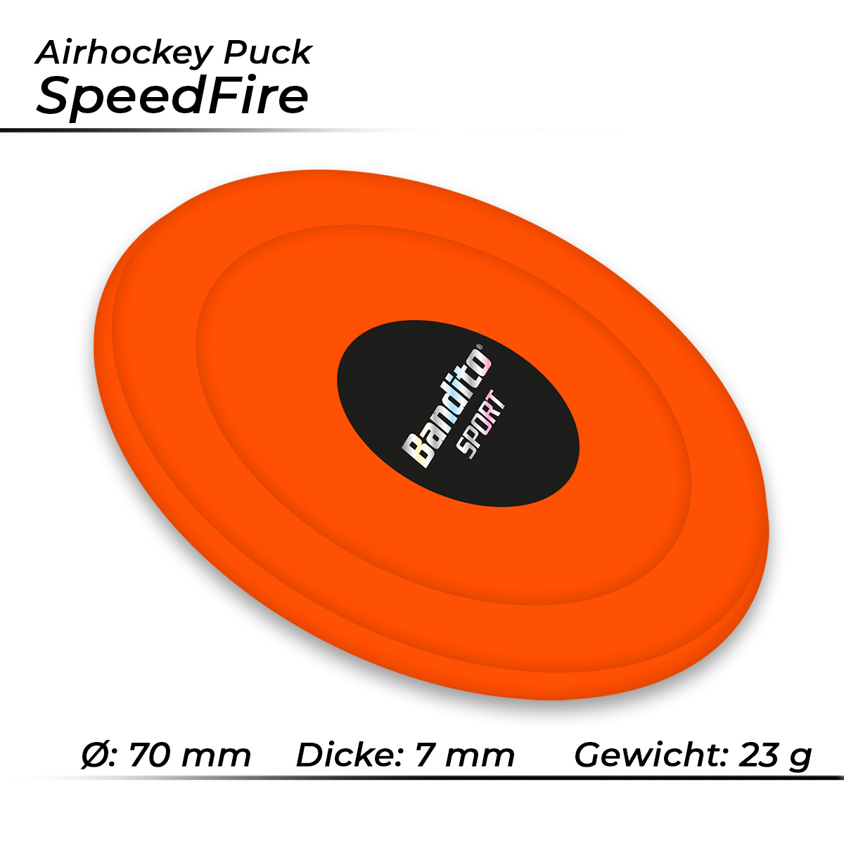 Airhockey Puck Speedfire 70mm