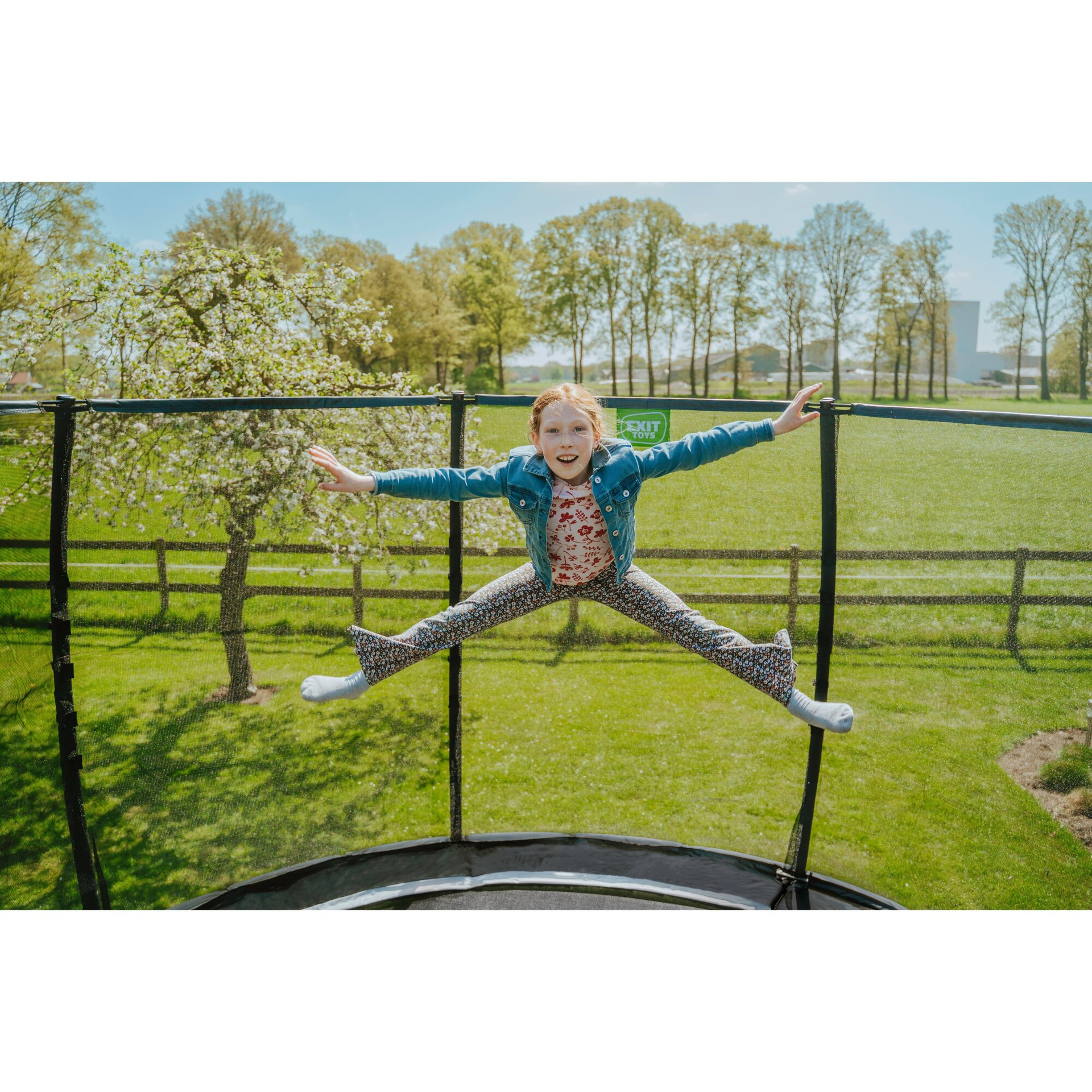 EXIT Allure Classic trampoline ø427cm - green