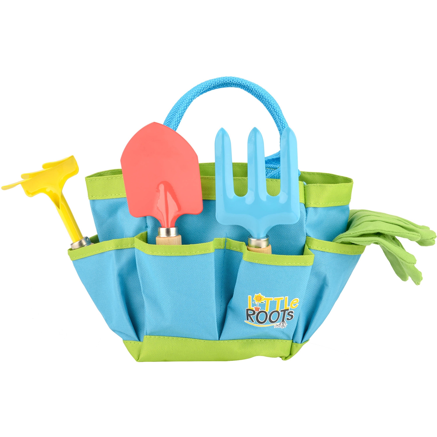 Little Roots garden tool set with bag