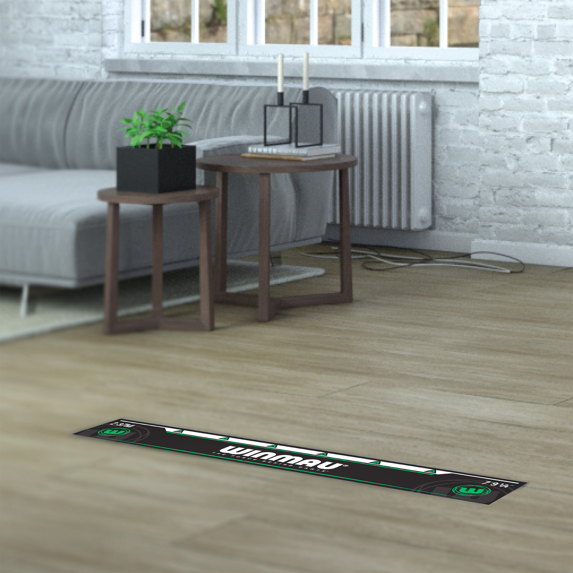Abwurflinie Winmau 237 cm (Steel und Soft), 8762