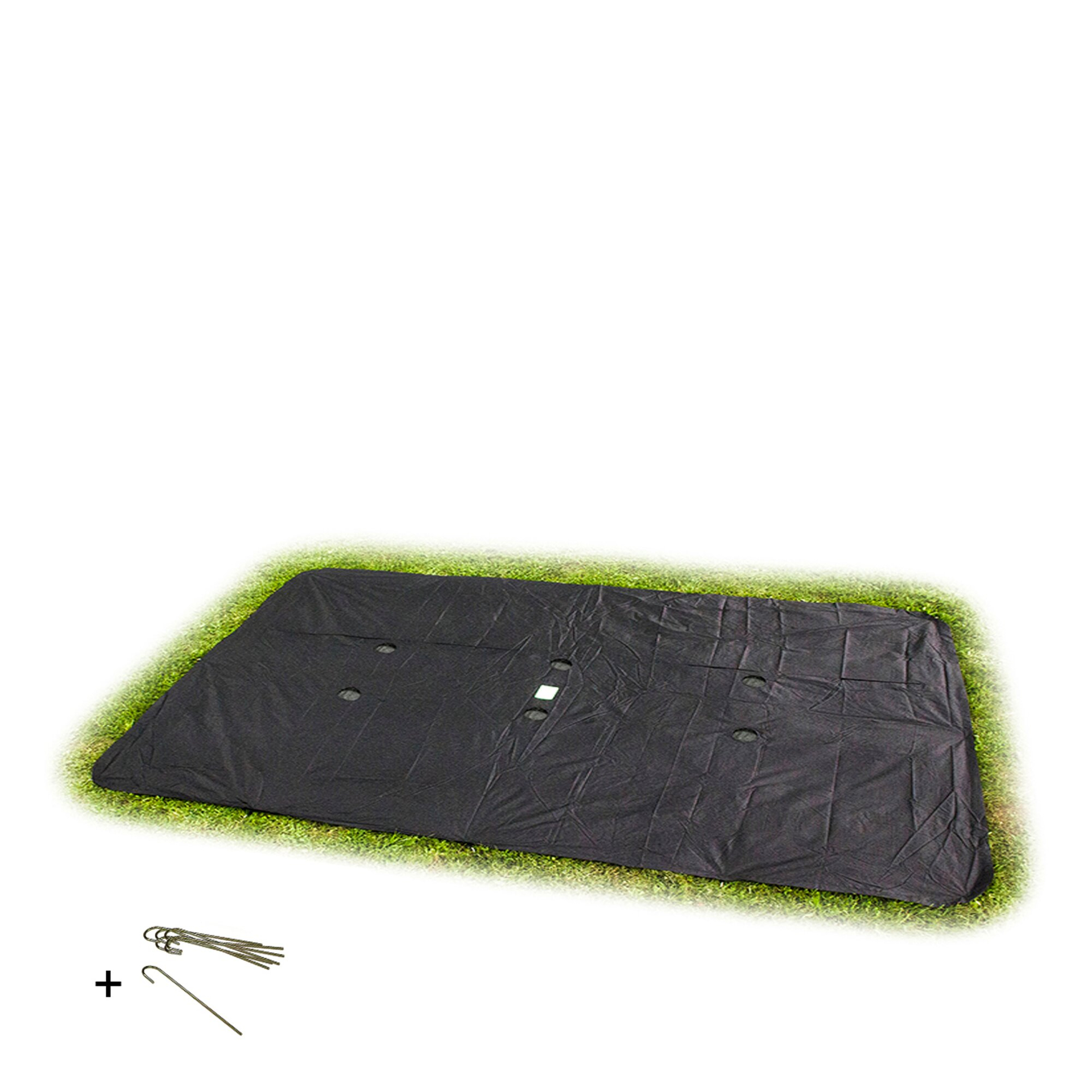 EXIT ebenerdiges Trampolin Abdeckplane rechteckig 275x458cm