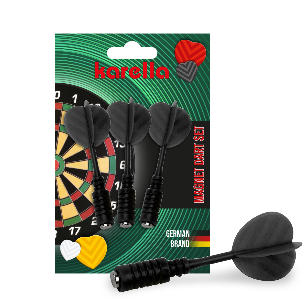 Magnet-Dart-Ersatzpfeile schwarz