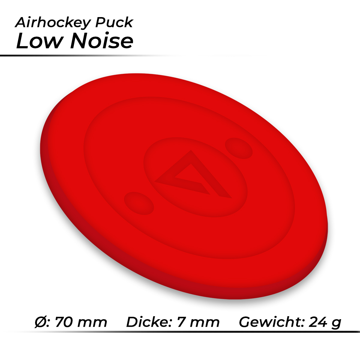 Airhockey Puck Tournament Low Noise 70mm