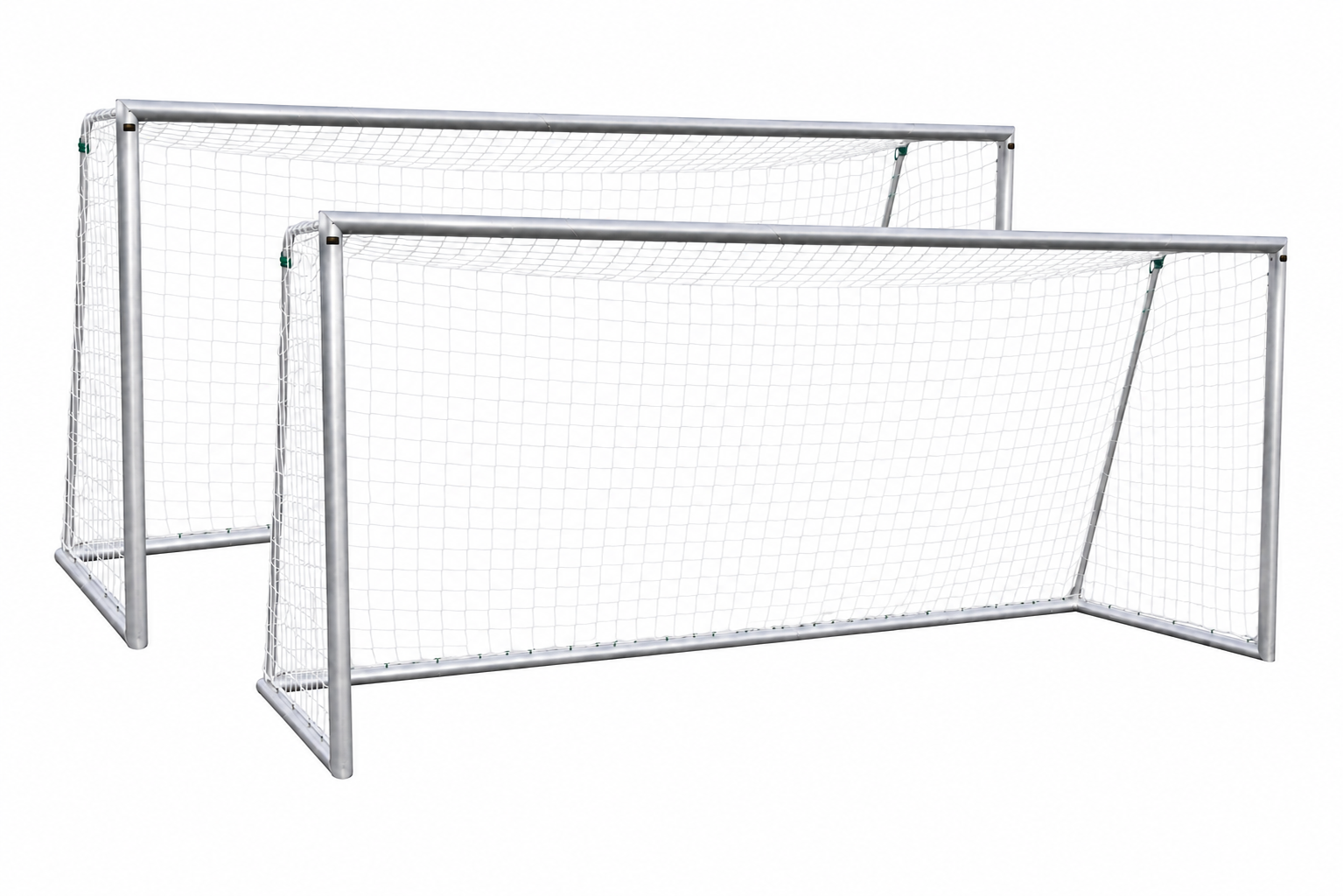 2* Aluminium Fußballtore (Set) - 500x200 - Profi