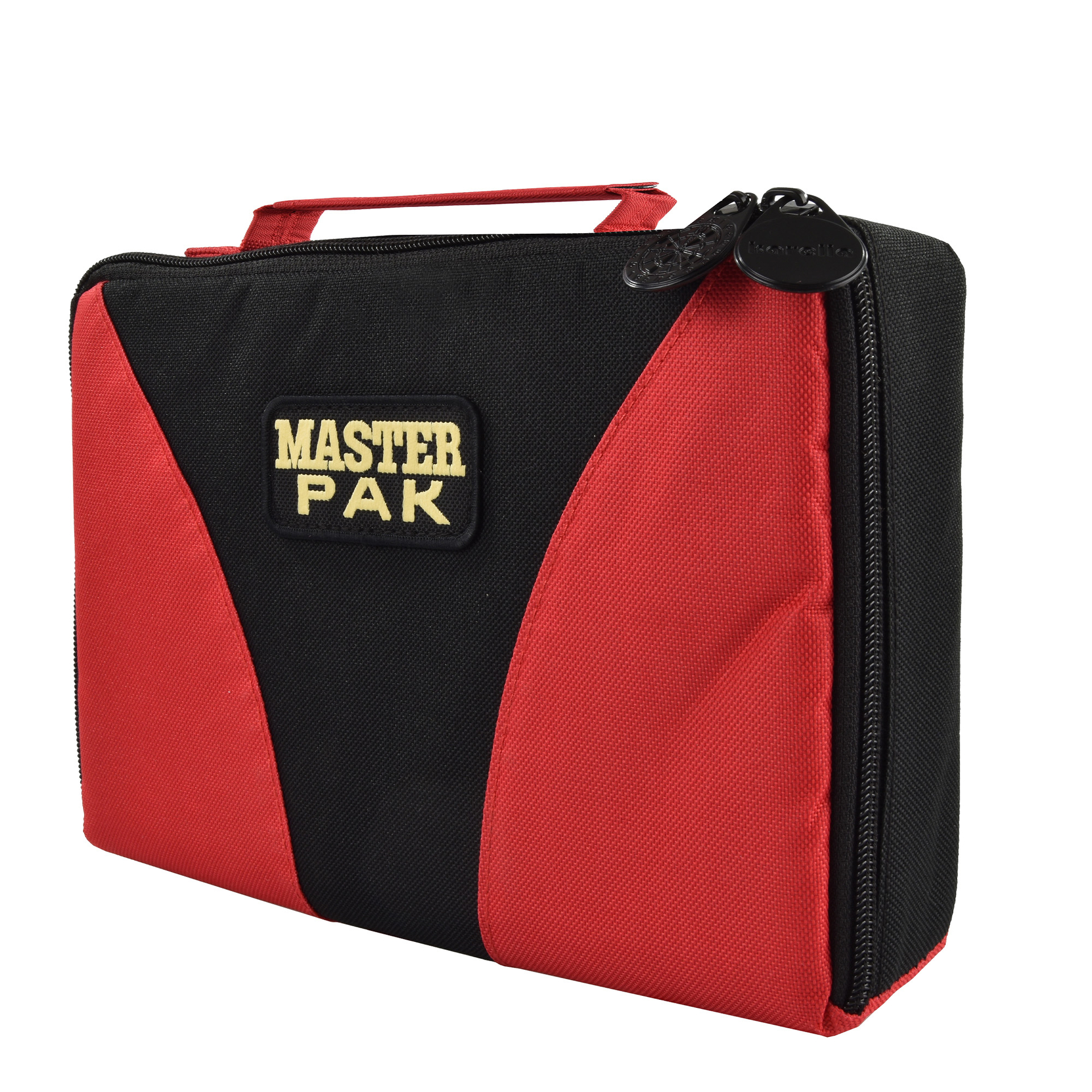 Darttasche MASTER-PAK MULTI- mit Ordnung zum Erfolg, Farbe rot / schwarz