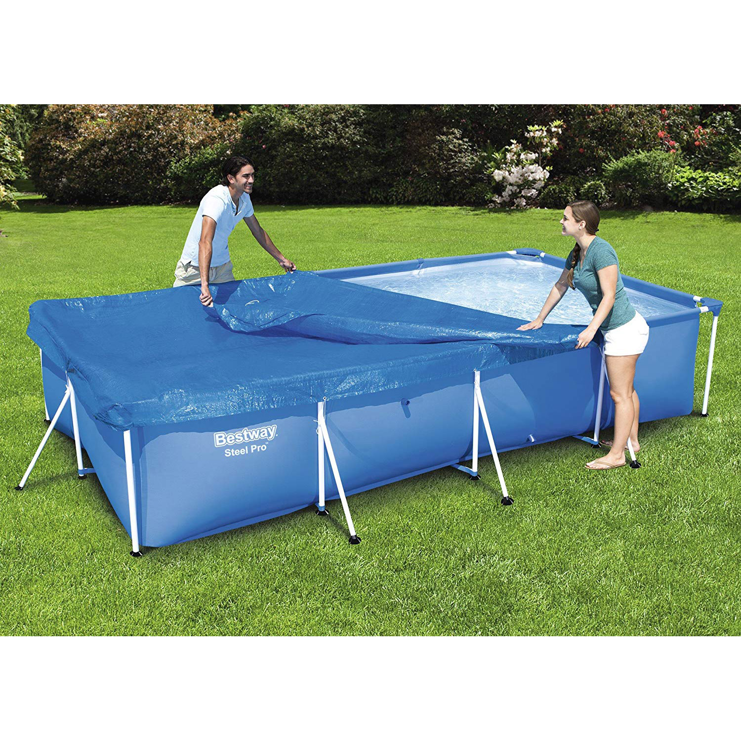 Bestway Steel Schwimmbadabdeckung 400 x 211 cm