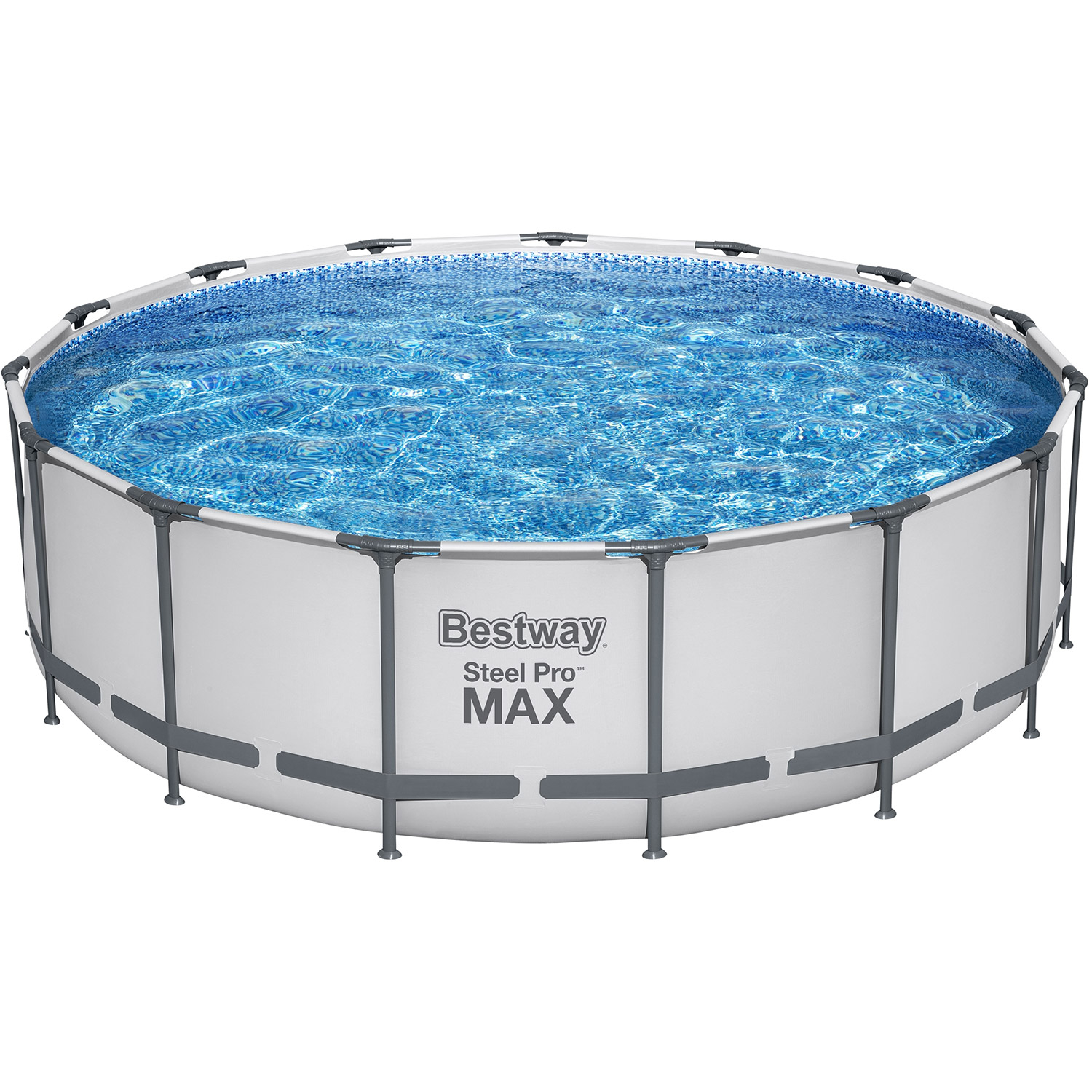 Bestway Poolset Steel Pro Max 457 hellgrau