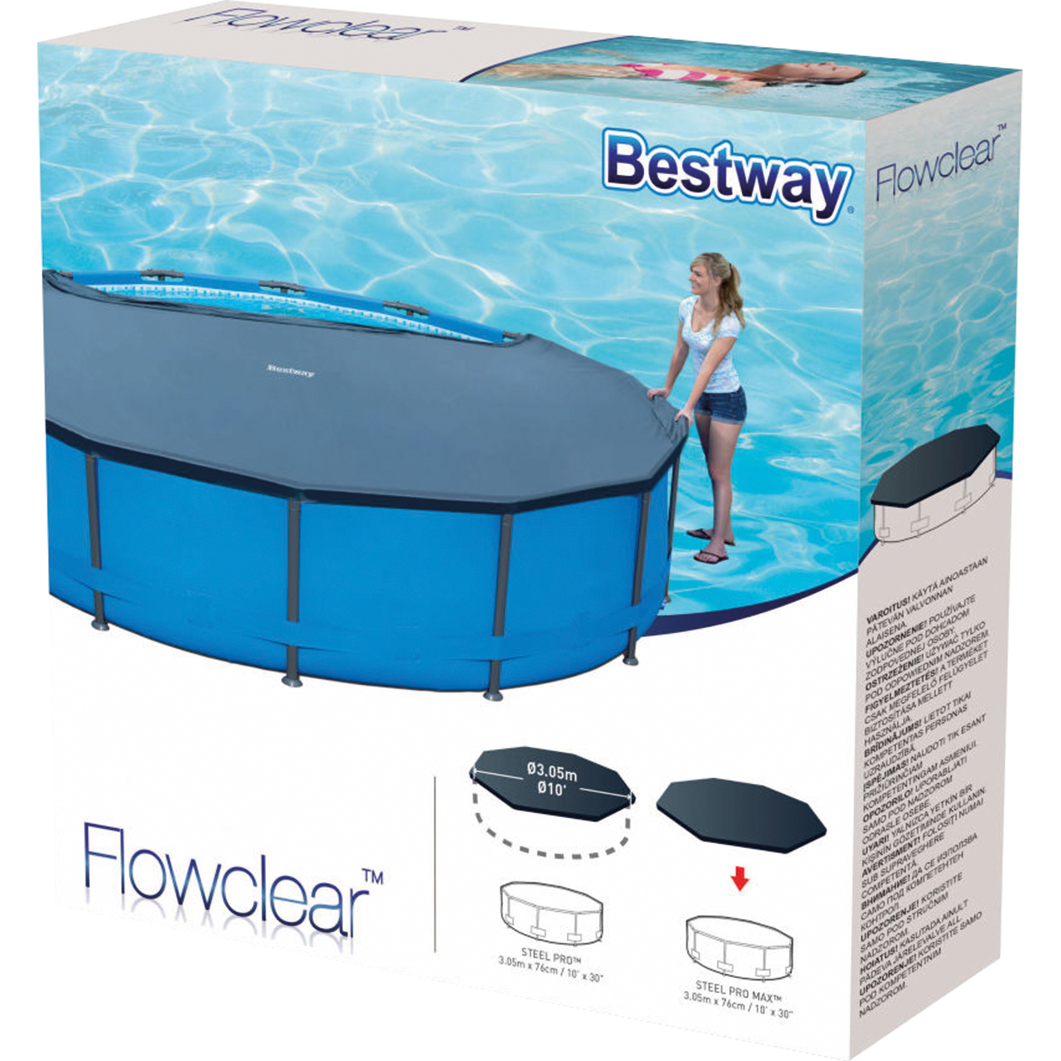 Bestway Steel Schwimmbadabdeckung 305 cm