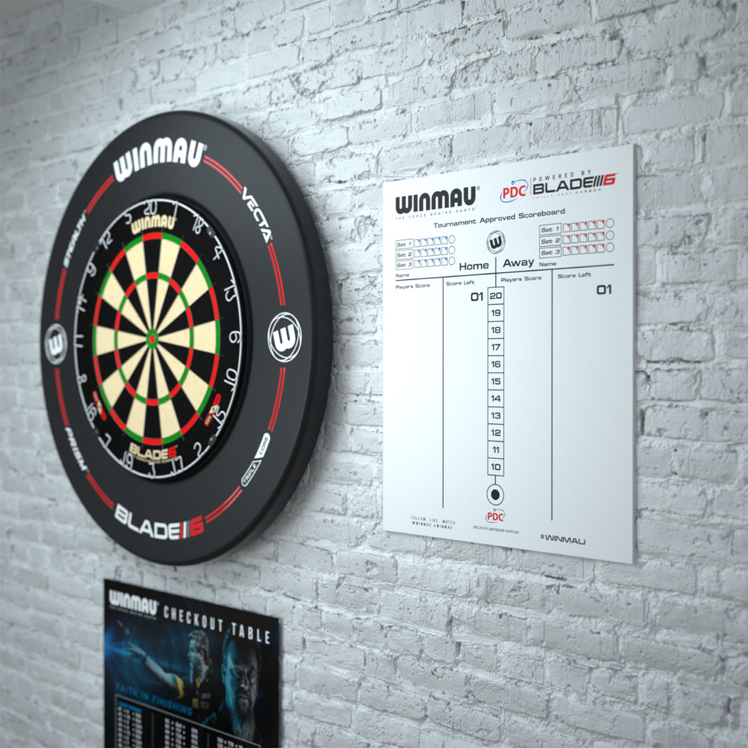 Winmau Dart Anzeigetafel