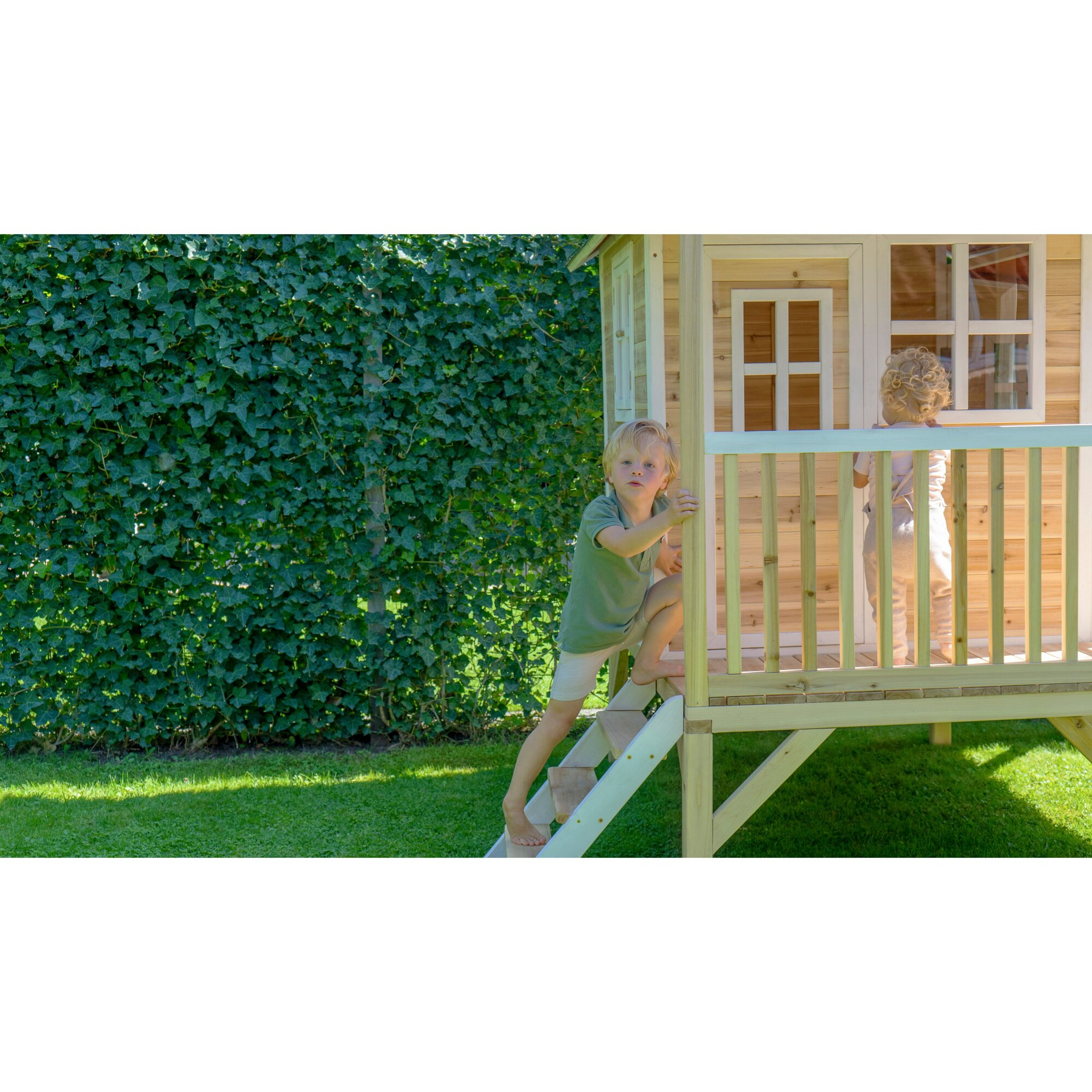 EXIT Loft 300 Holzspielhaus - naturel