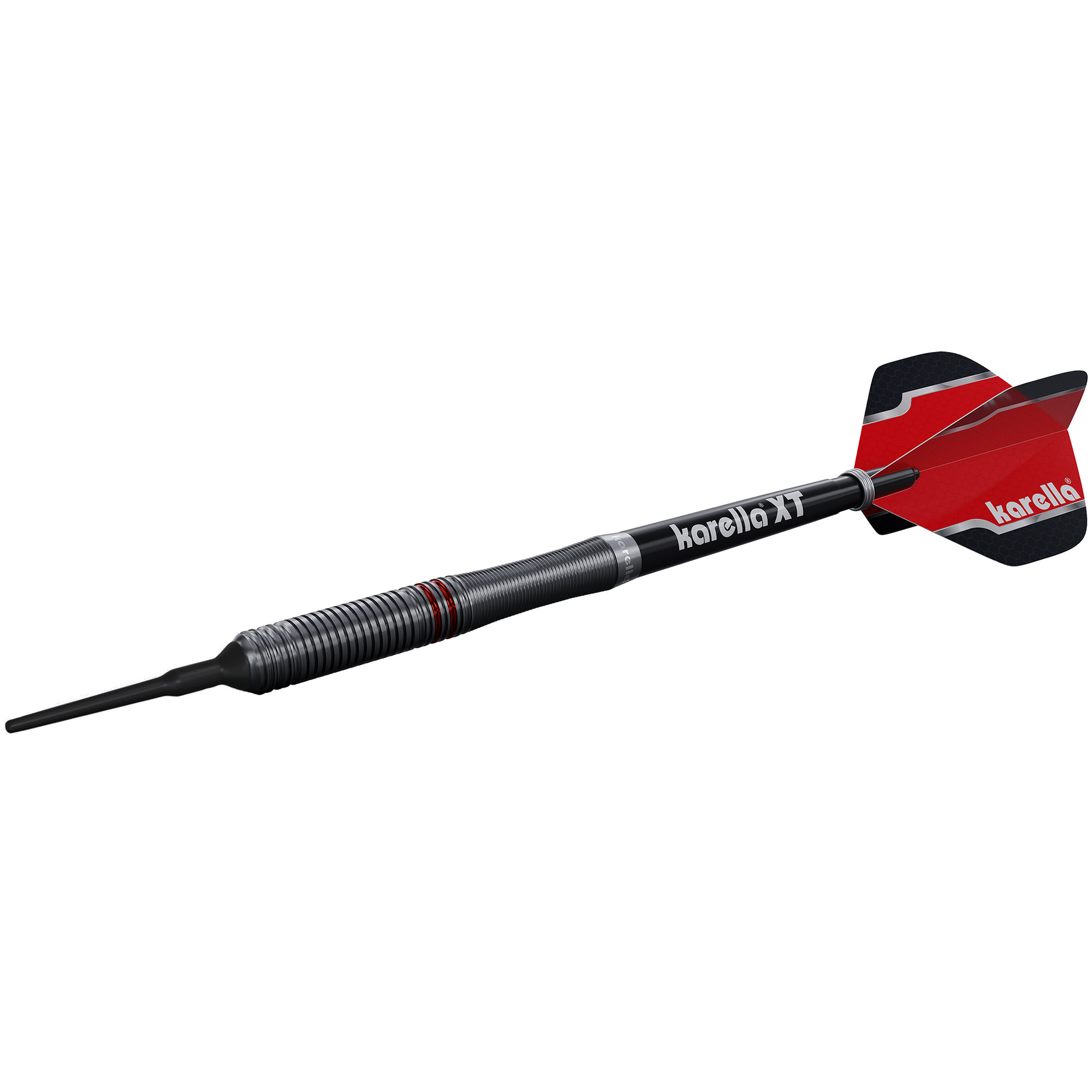 Softdart Karella Fighter, schwarz, 90% Tungsten, 20 g oder 18 g