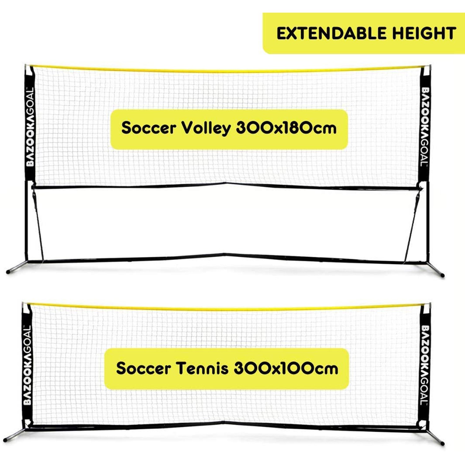 Bazooka soccer tennis net