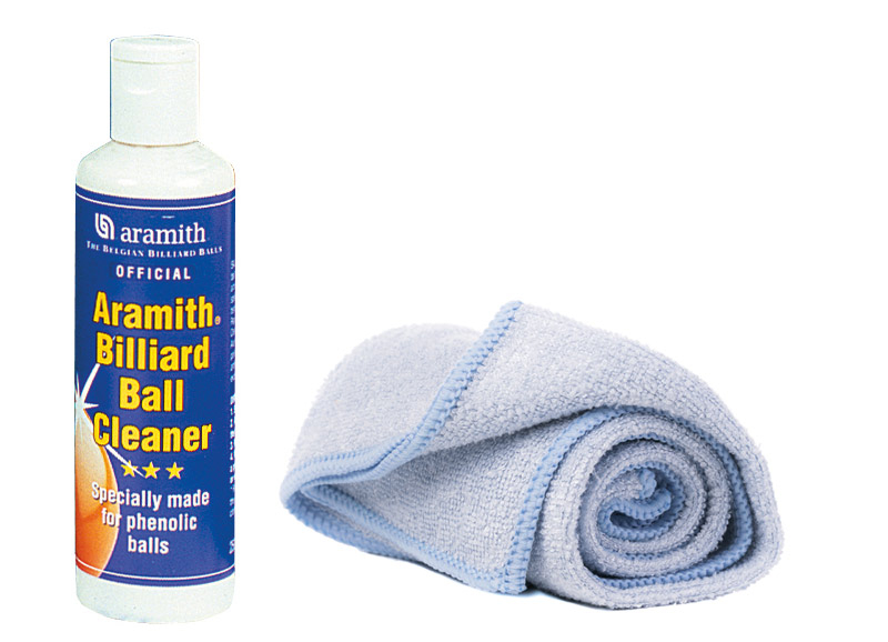 Ball cleaner Aramith 250ml set incl. microfibre cloth