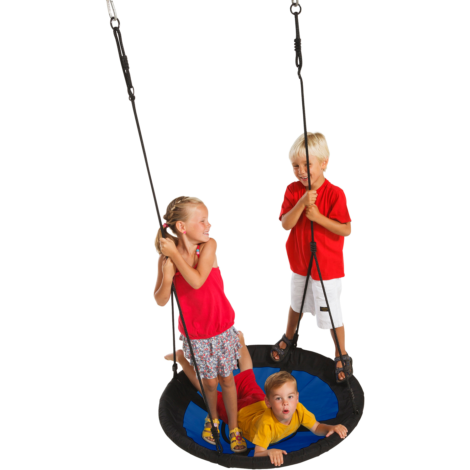 KBT nest swing "Swibee" - braided rope bl/bl