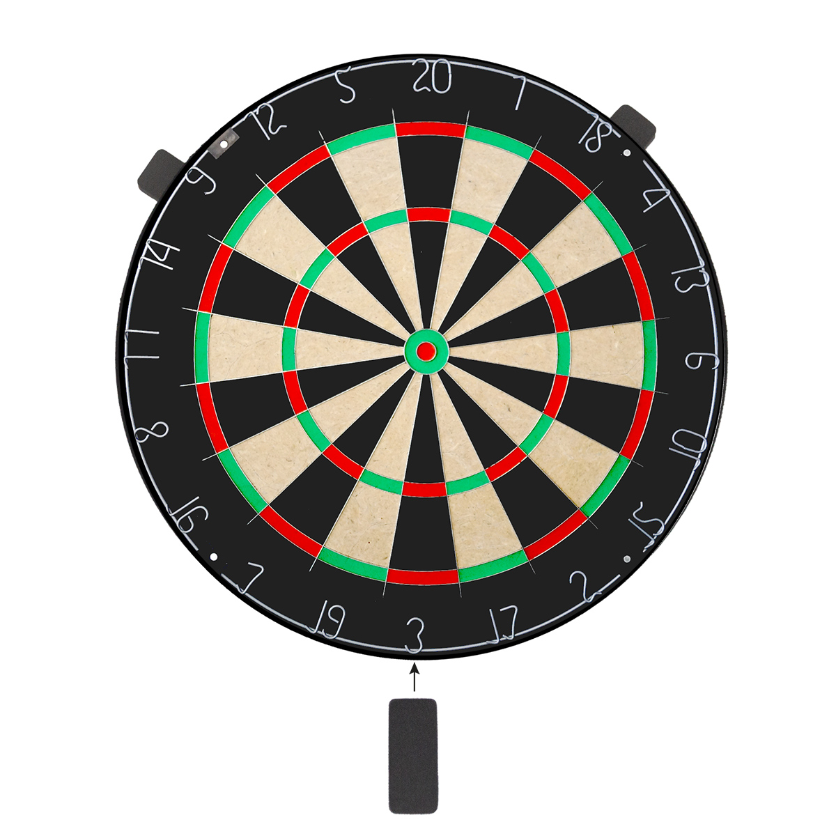 Karella - Dartboard BullOut Set inkl. 2 Satz Steeldarts