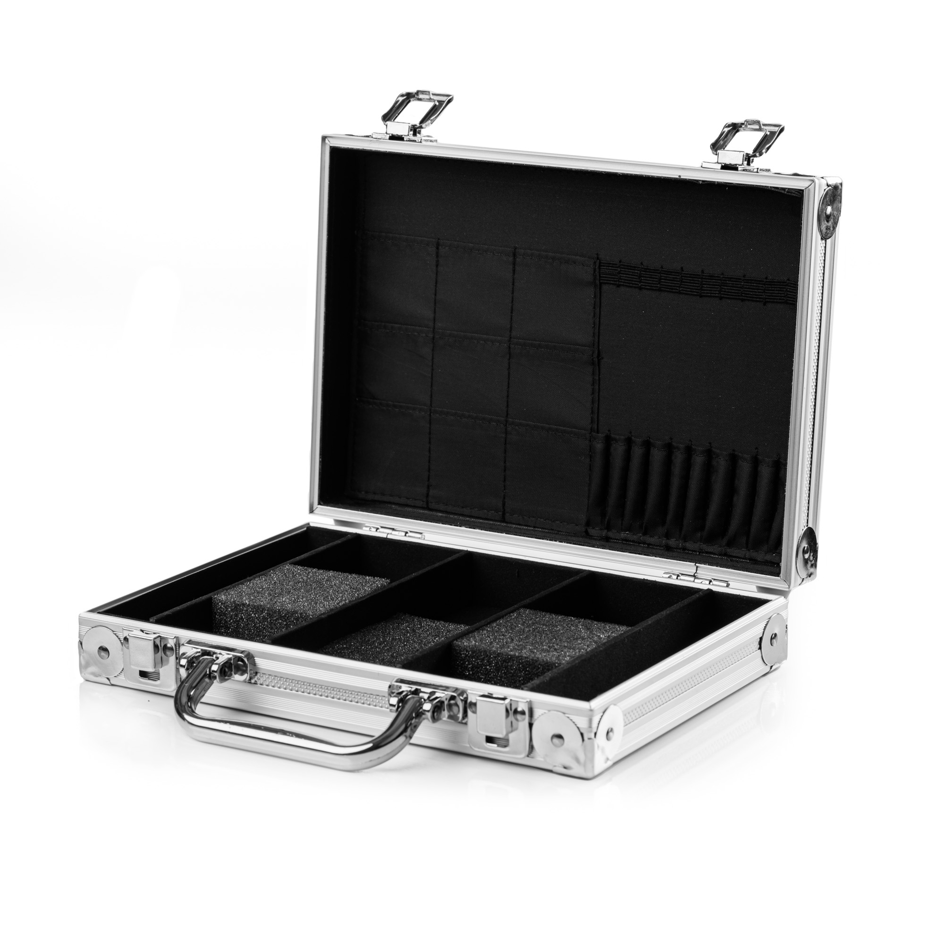 Dartkoffer LUXUS, Farbe silber/aluminium