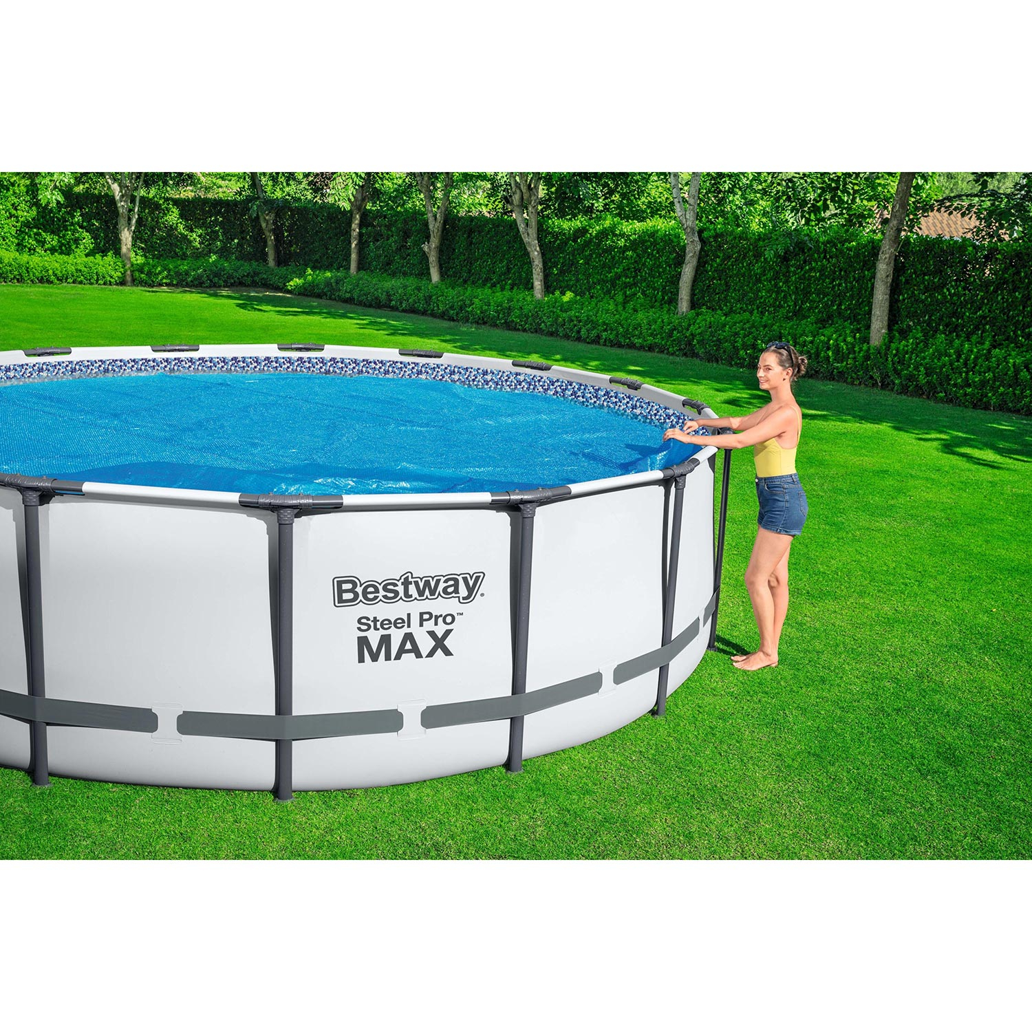 Bestway Solar Schwimmbadabdeckung rund 427 cm